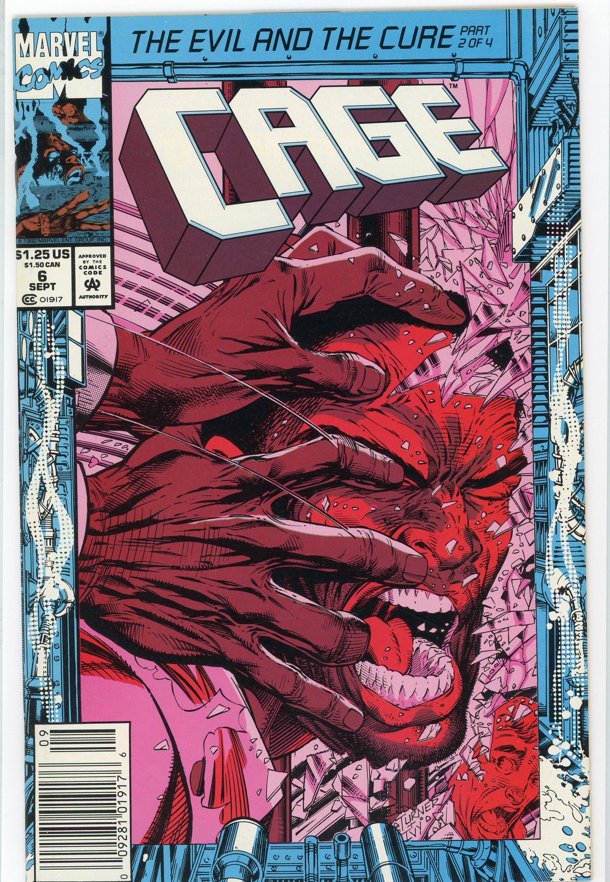 CAGE #6 NEWSTAND NM EARTH SHATTERING COVER BRILLIANT SHEEN