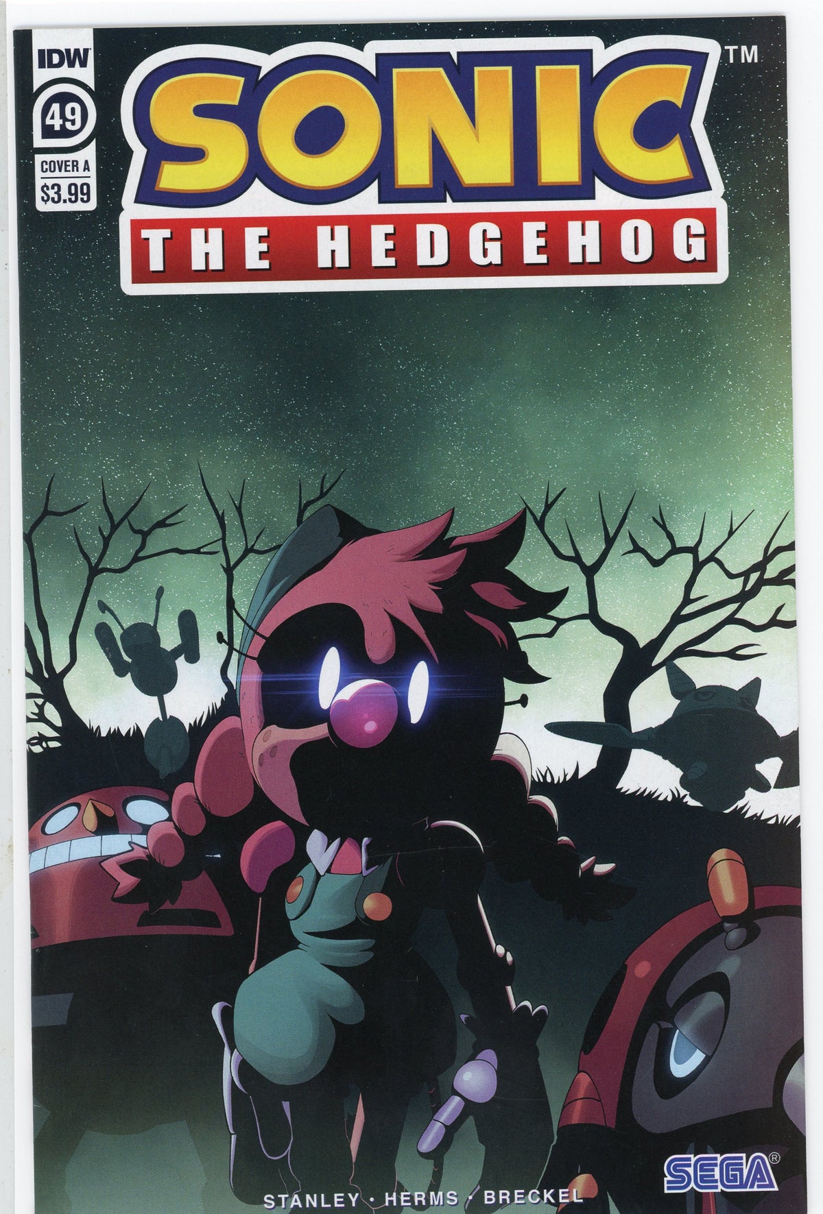 SONIC THE HEDGEHOG #49 NM COVER A INCREDIBLE GLOSSY SHEEN GREAT COVER