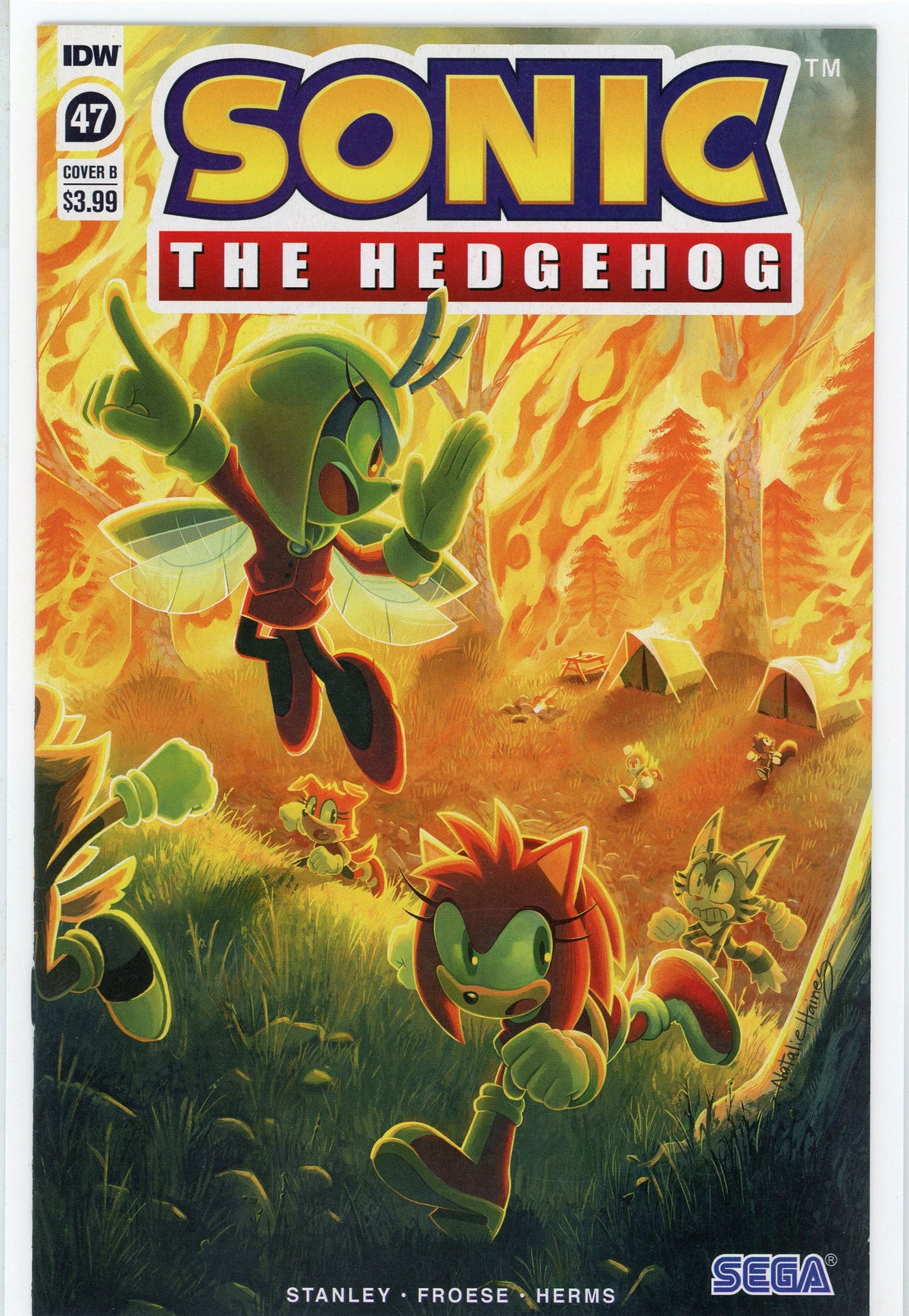 SONIC THE HEDGEHOG #47 NM COVER B SEGA SYSTEMS BRILLIANT COLORS ON COVER