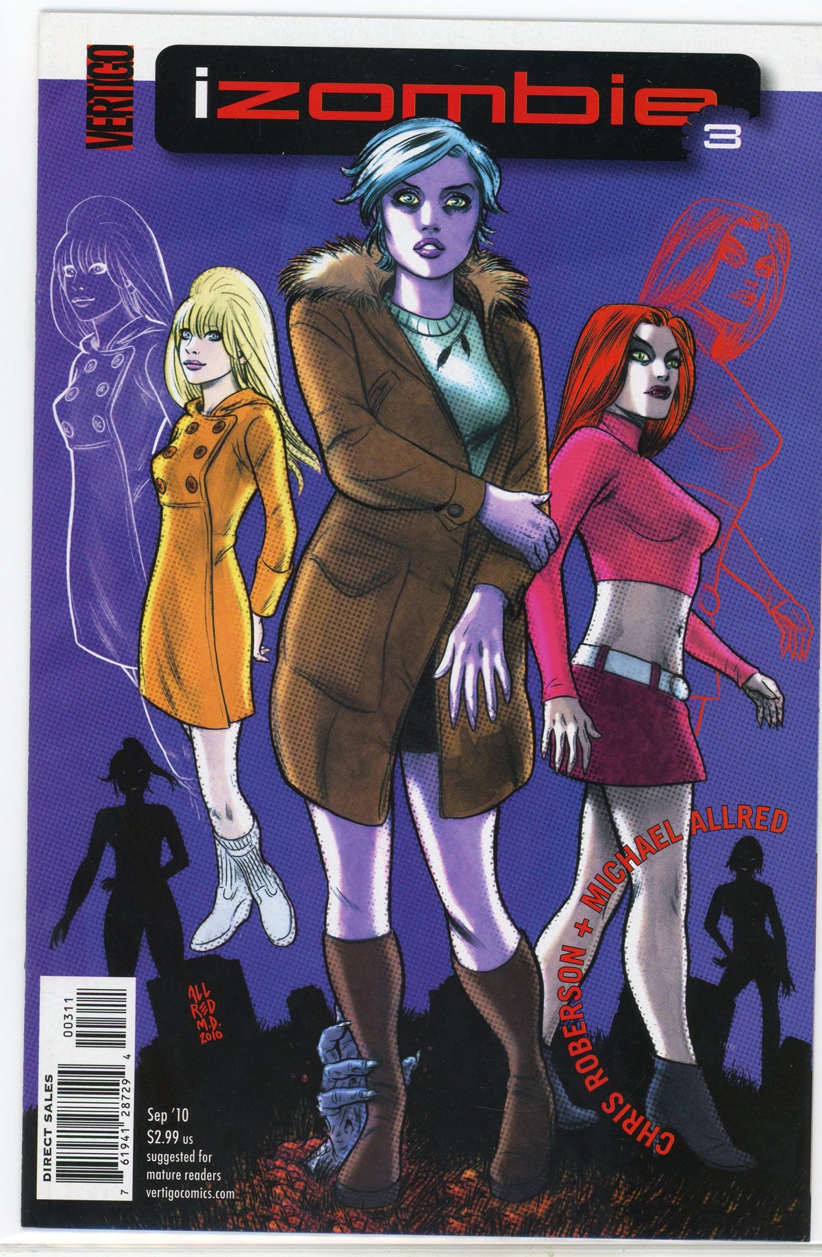 I ZOMBIE #3 VERTIGO LINE NM CREEPY COVER NICE GLOSS