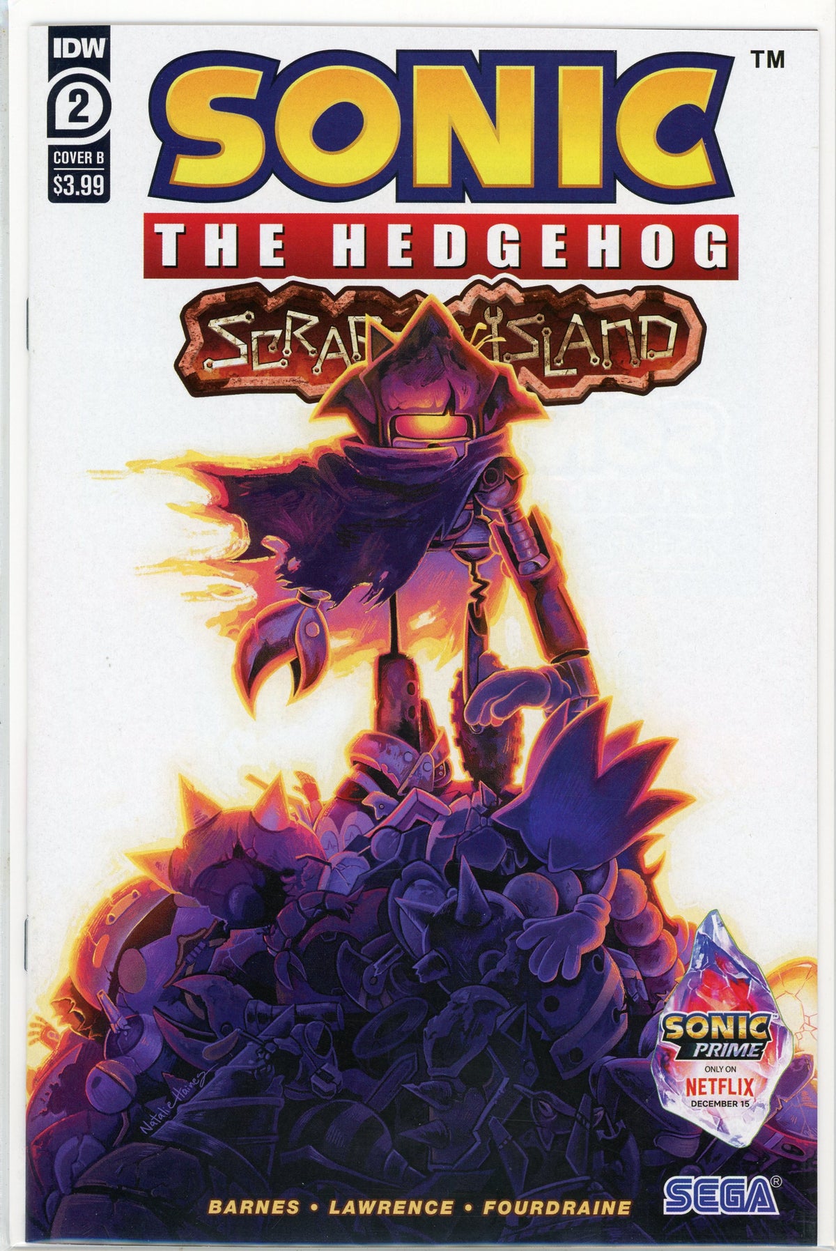 SONIC THE HEDGEHOG #2 COVER B NM MONUMENTAL COVER GREAT LOOKING SHEEN