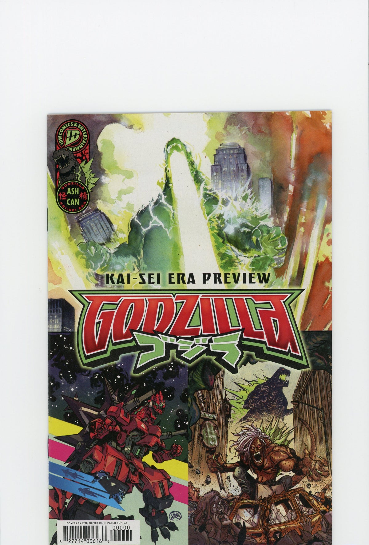 GODZILLA ASHCAN KAI SEI ERA PREVIEW NM INCREDIBLE COVER GREAT SHEEN