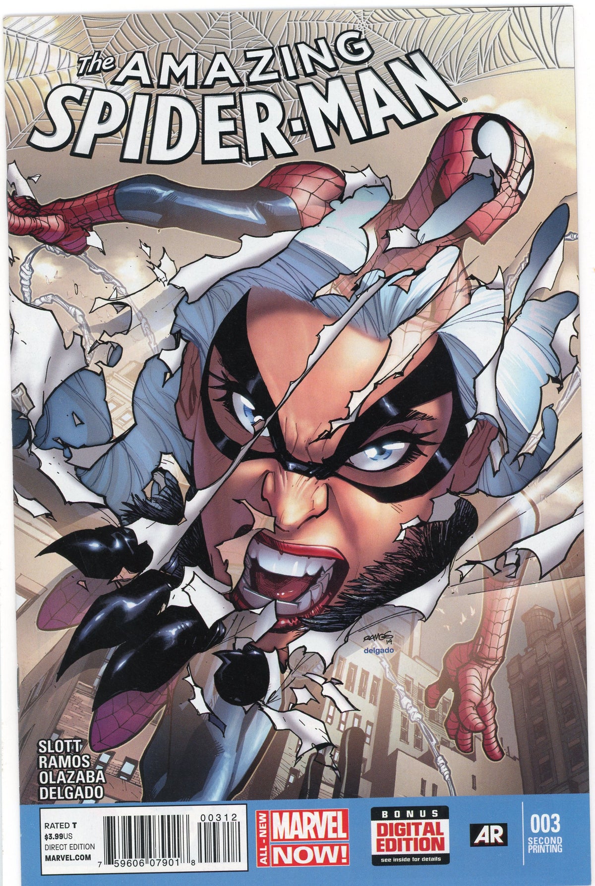 AMAZING SPIDERMAN #3 NM 2ND PRINTING GREAT COVER IMPRESSIVE GLOSS