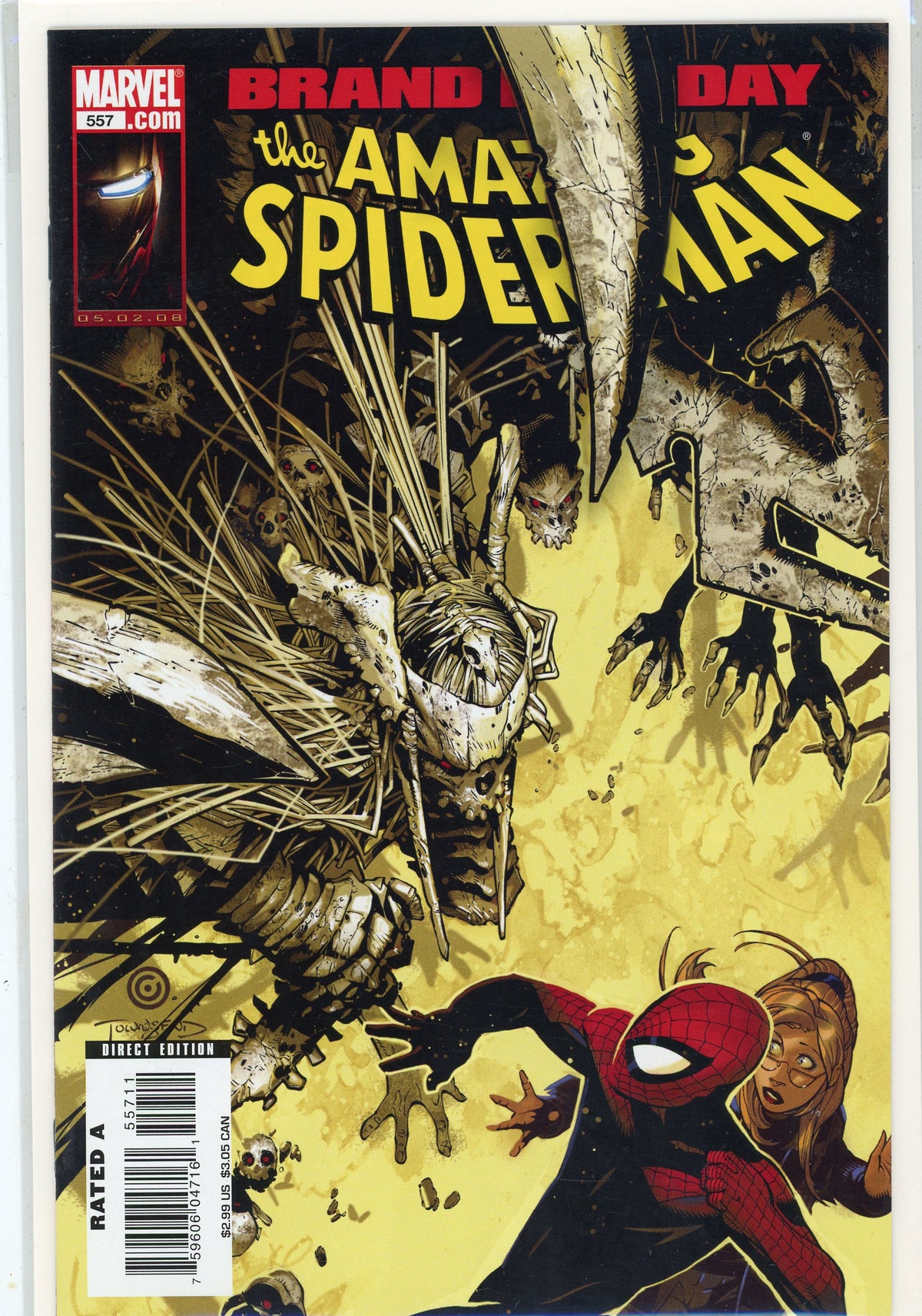 THE AMAZING SPIDERMAN #557 NM GREAT STORYLINE UNBELIEVABLE COVER NICE GLOSS