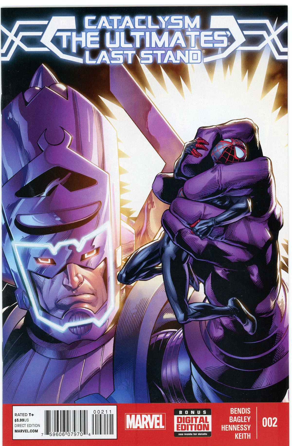 CATACLYSM THE ULTIMATES LAST STAND #2 NM BENDIS BAGLEY WORK GREAT GALACTUS COVER