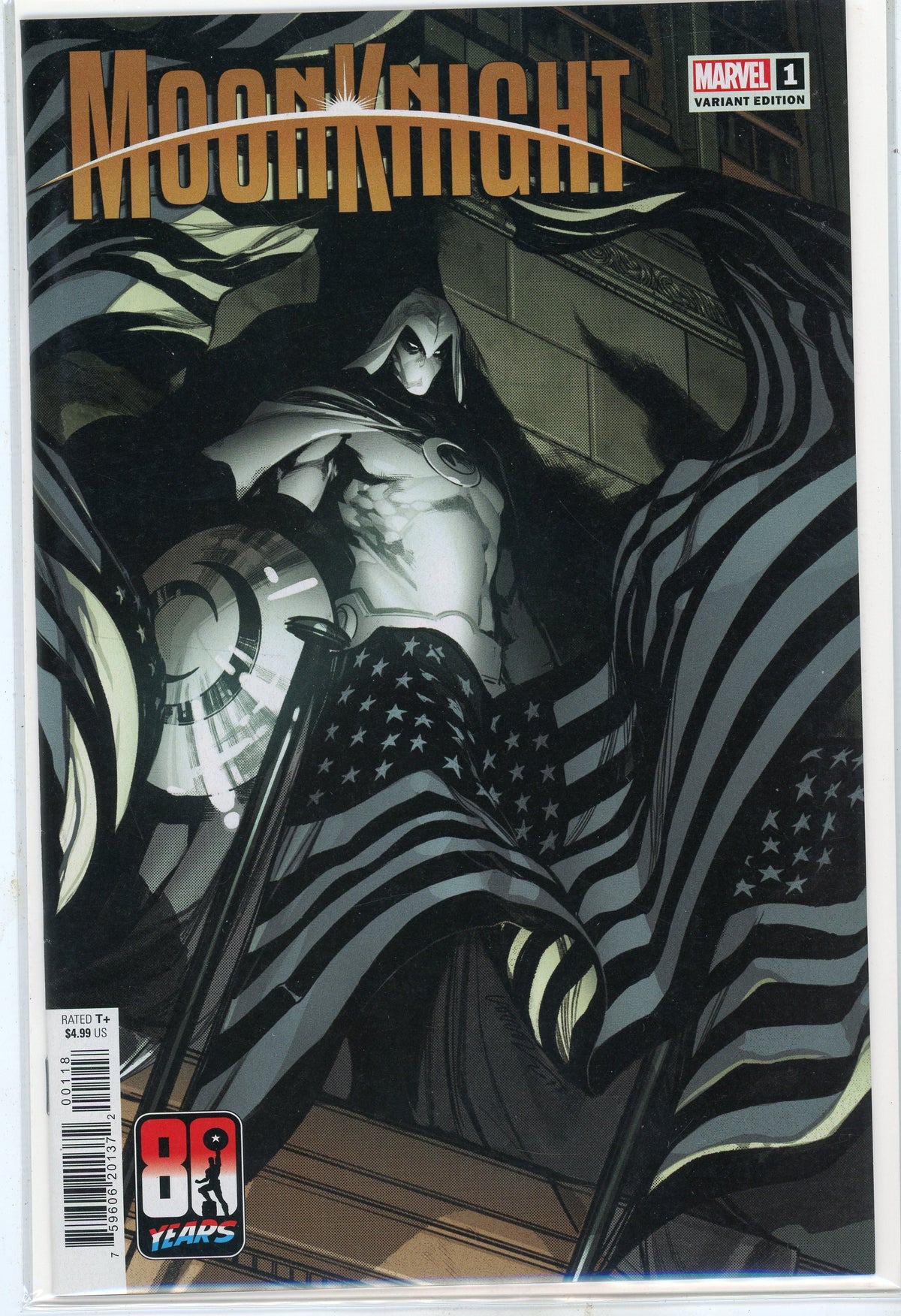 MOON KNIGHT #1 VARIANT ED. MAJESTIC COVER STUNNING SHEEN