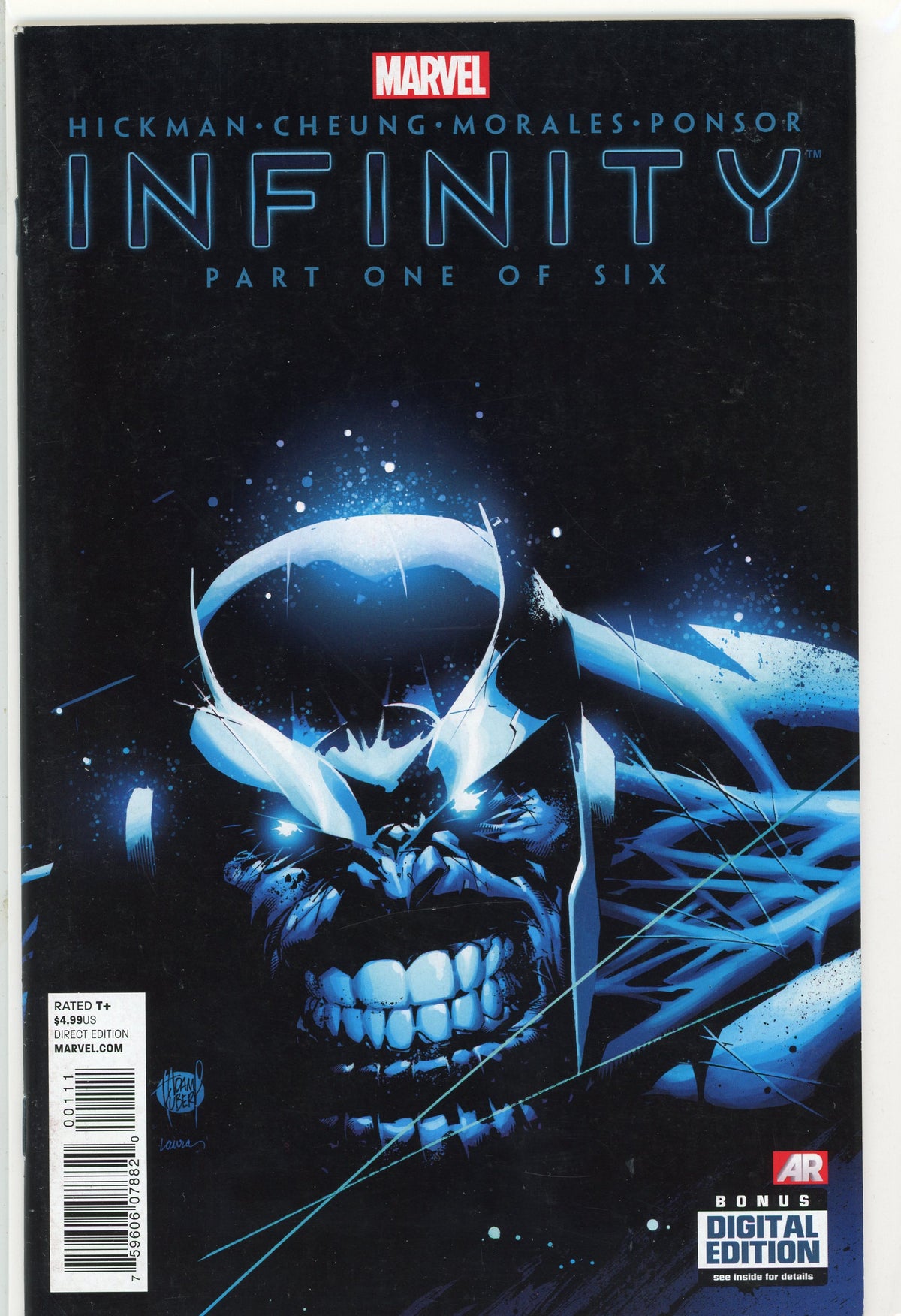 INFINITY PART ONE OF SIX NM HICKMAN WORK STUNNING THANOS COVER