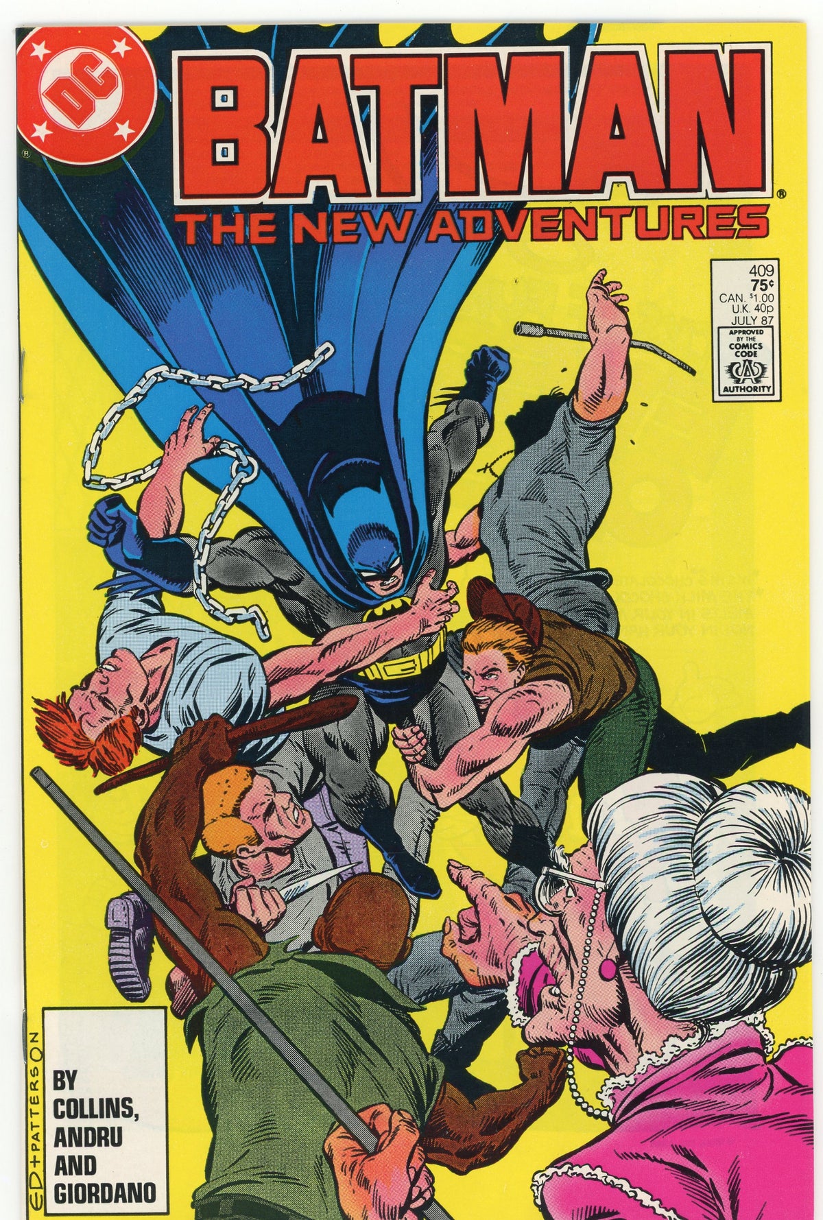 BATMAN THE NEW ADVENTURES #409 NM GREAT BATTLE COVER AMAZING SHEEN