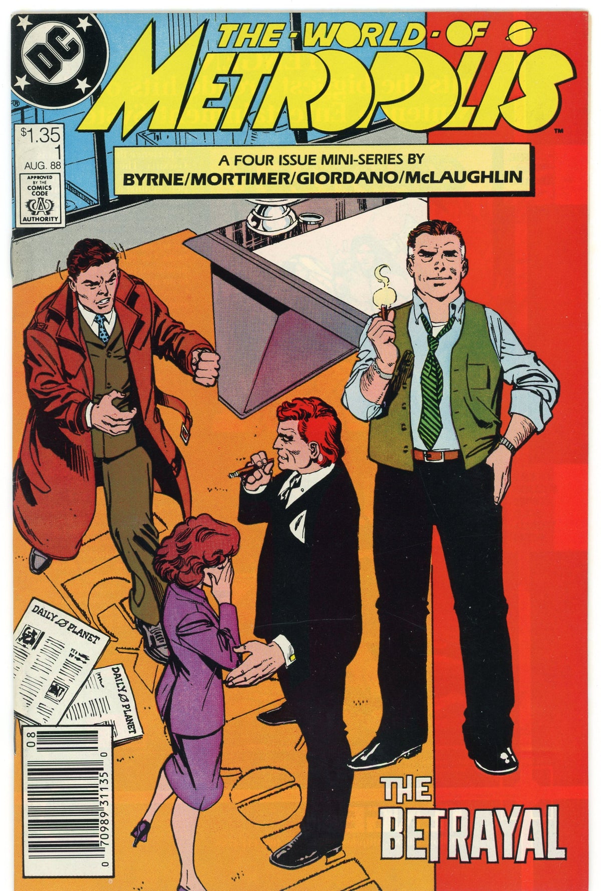THE WORLD OF METROPOLIS #1 OF 4 NM BYRNE CLASSIC ART NICE GLOSS