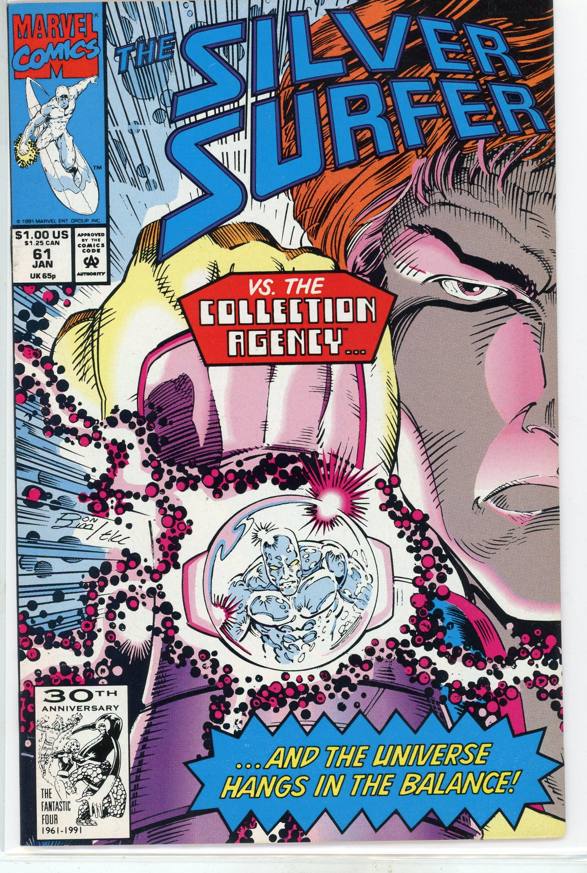 SILVER SURFER #61 NM EXPLOSIVE COVER WONDROUS GLOSS