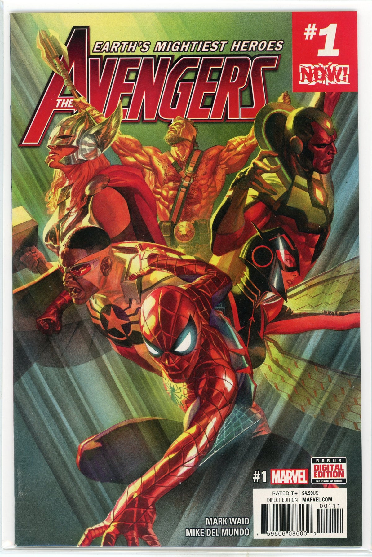 AVENGERS #1 NM WAID WORK GLOSSY SHEEN EXTRAORDINARY COVER GEM
