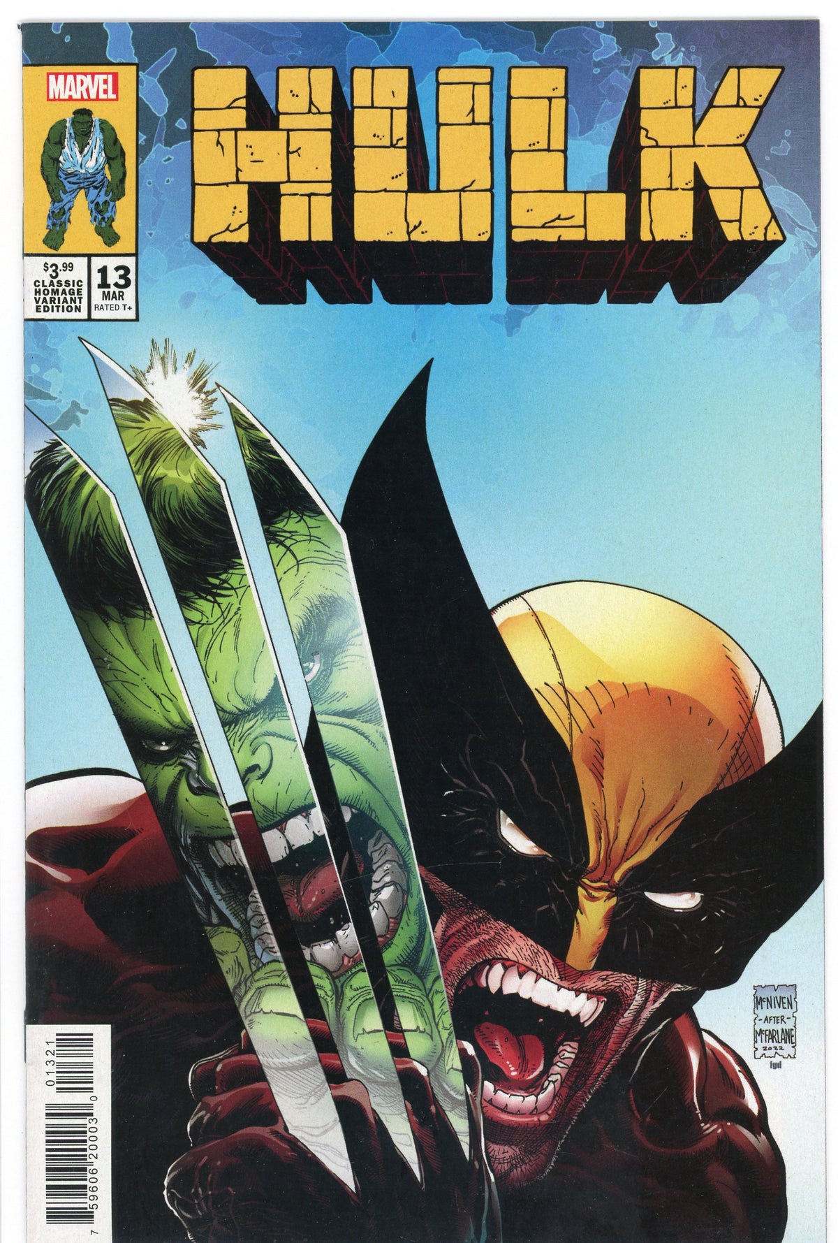 HULK #13 NM HULK #340 HOMAGE COVER GLISTENING SHEEN