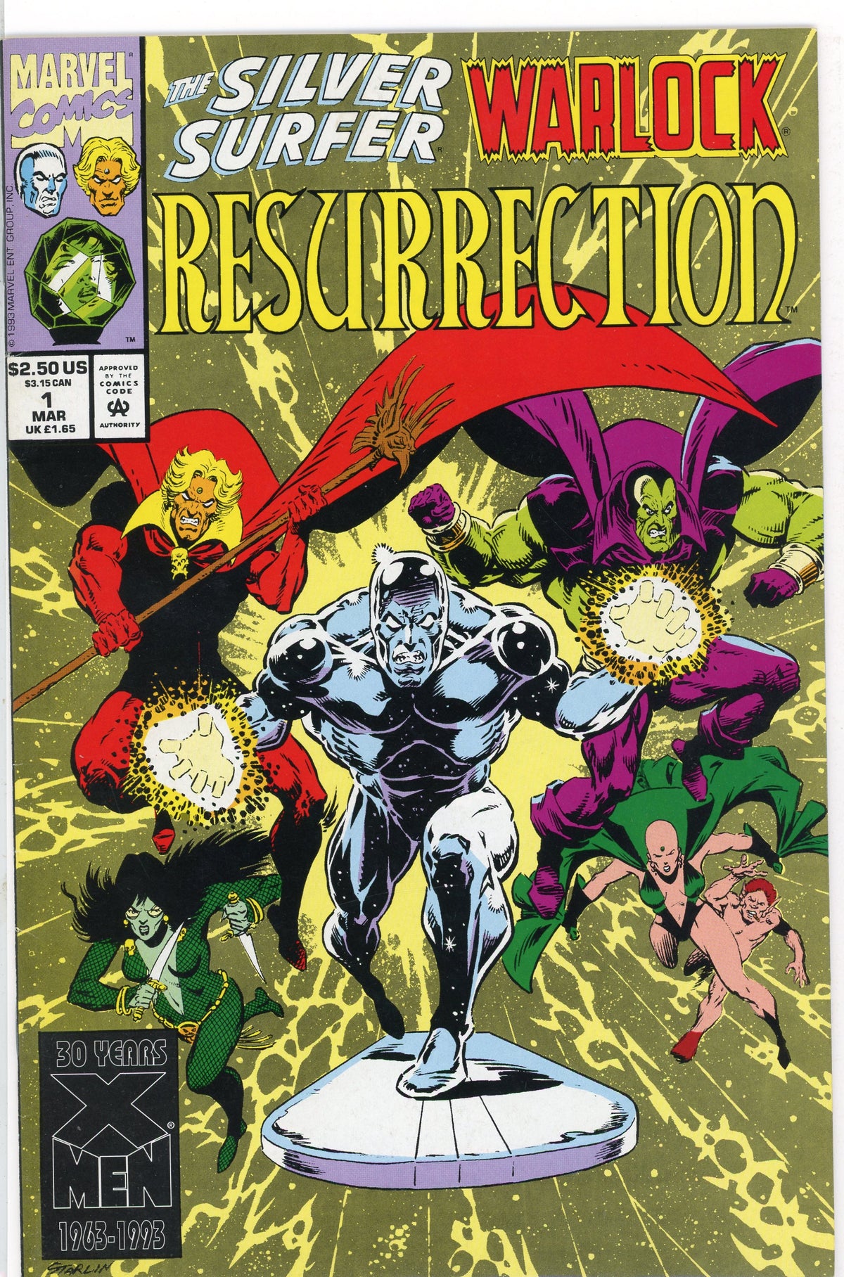 SILVER SURFER WARLOCK RESURRECTION #1 NM FABULOUS COVER GLOSSY GEM