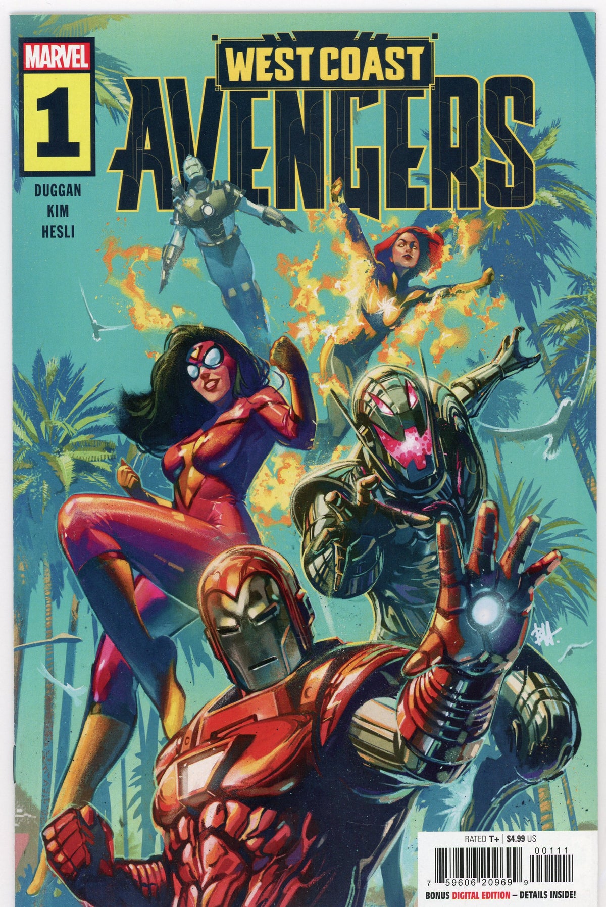 WEST COAST AVENGERS #1 NM GLOSSY SHEEN MEMORABLE COVER GEM