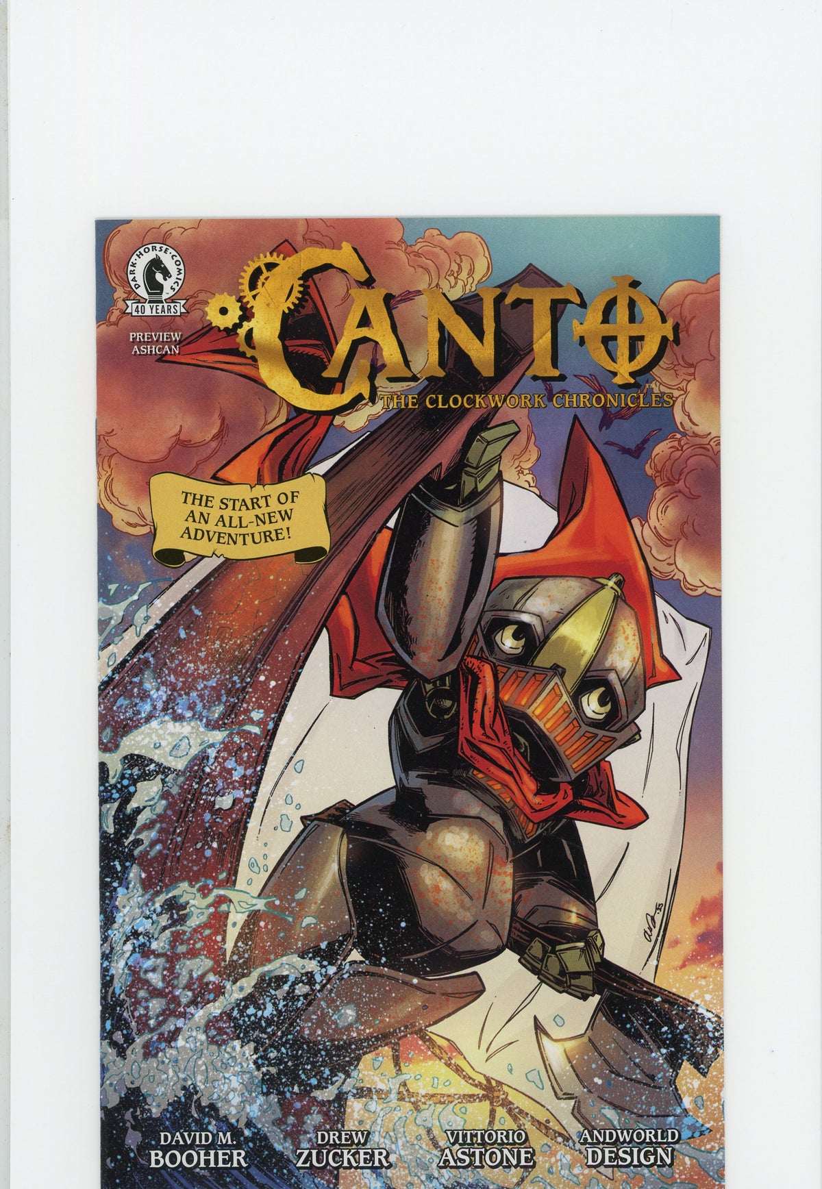 CANTO THE CLOCKWORK CHRONICLES ASHCAN NM GLOSSY COVER