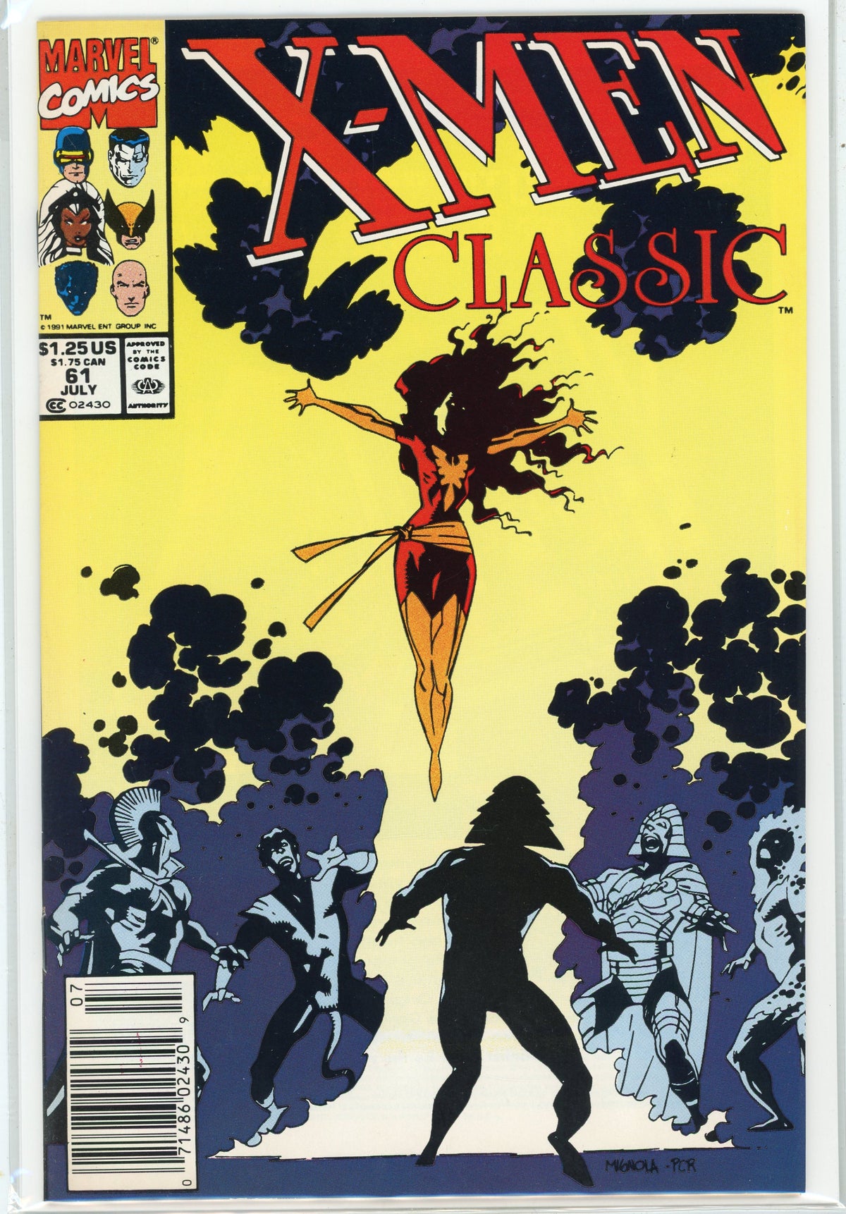 X-MEN CLASSIC #61 NM NEWSTAND ED.  AWESOME MIGNOLA COVER NICE GLOSS