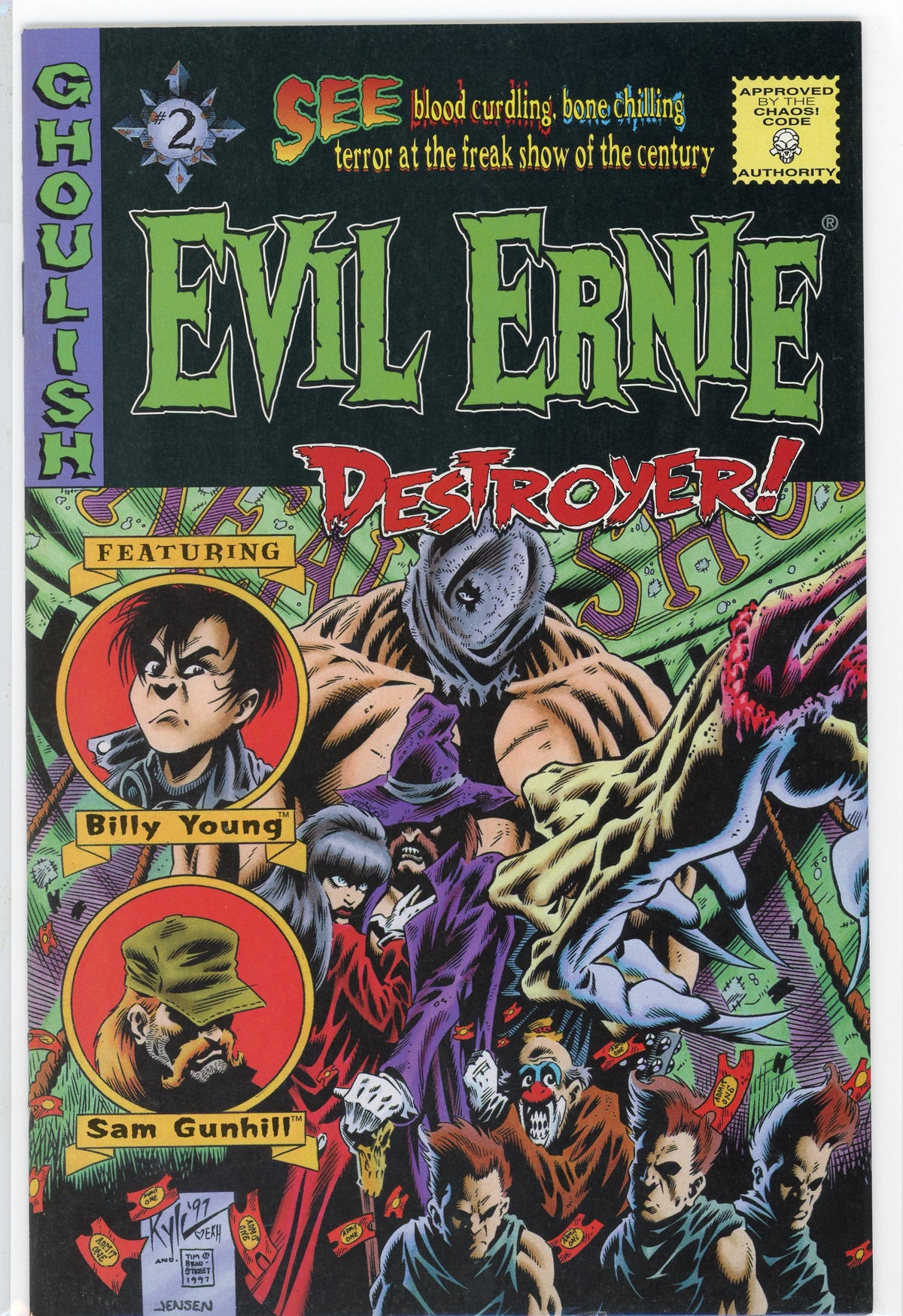 EVIL ERNIE #2 DESTROYER NM CLASSIC EC HOMAGE COVER BRILLIANT SHEEN