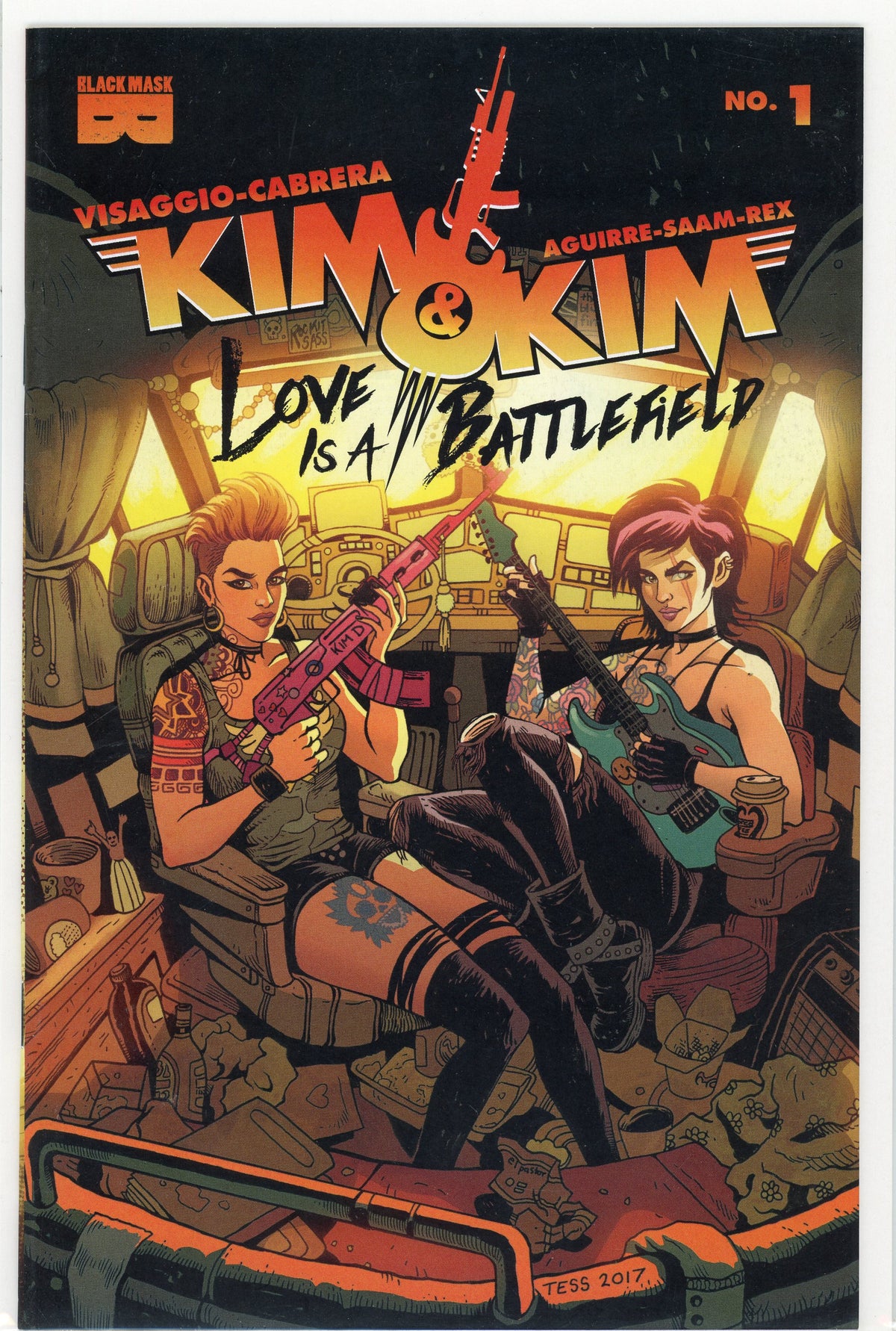 TIM AND KIM #1 LOVE IS A BATTLEFIELD NM BLACK MASK COMICS NICE GLOSS