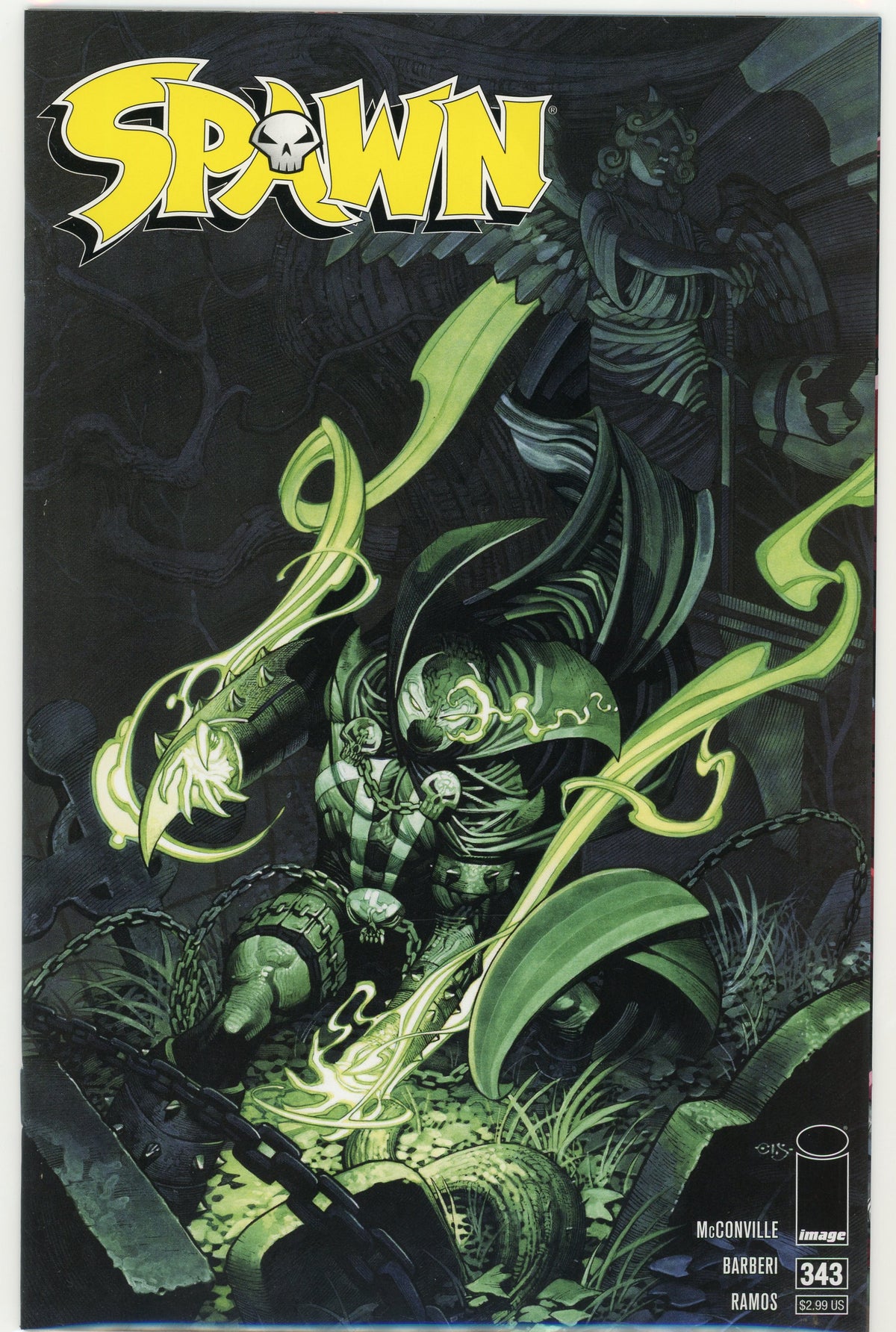 SPAWN #343 NM GLOSSY SHEEN REMARKABLE COVER