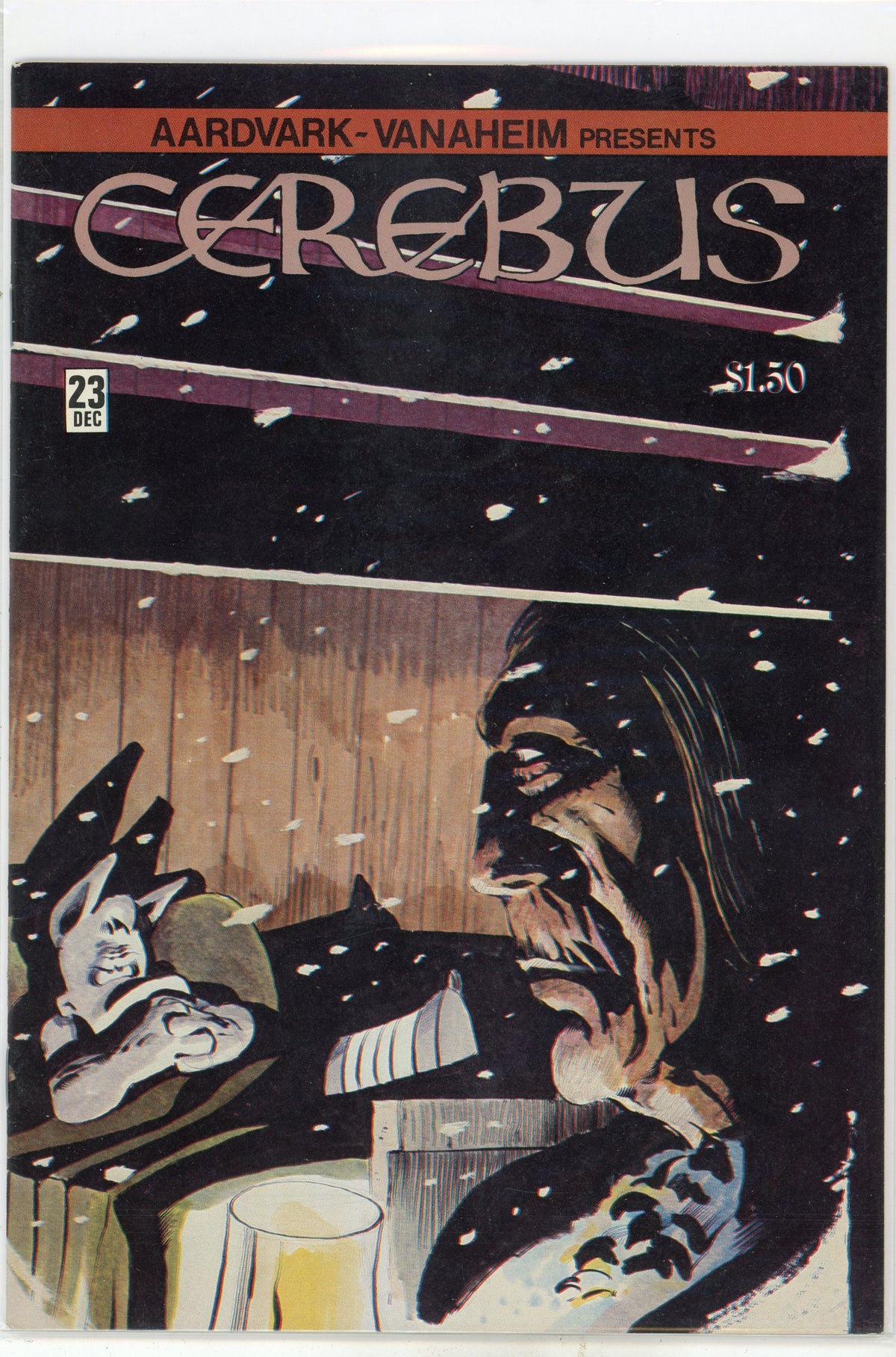 CEREBUS #23 NM ATMOSPHERIC COVER DAVE SIM WORK