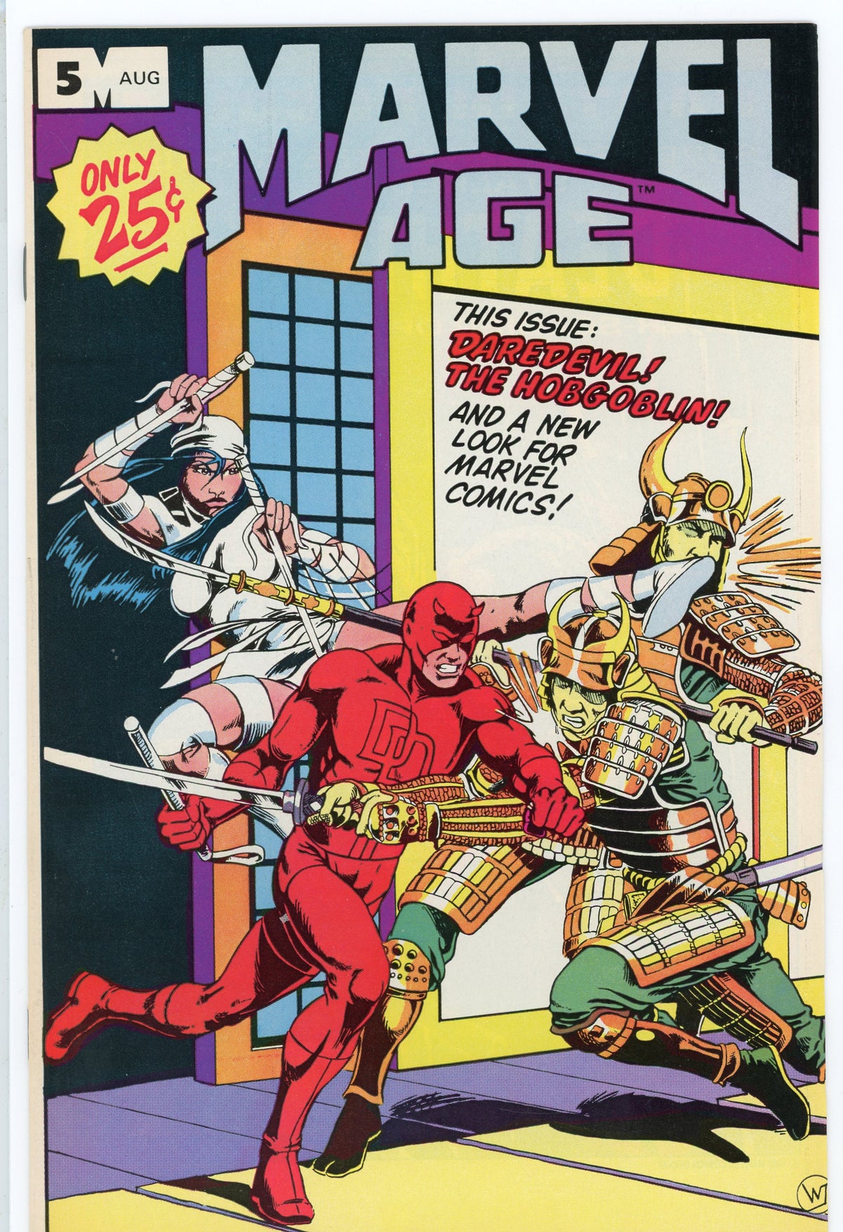 MARVEL AGE #5 NM ELEKTRA APP. STUNNING GLOSS ACTION PACKED COVER