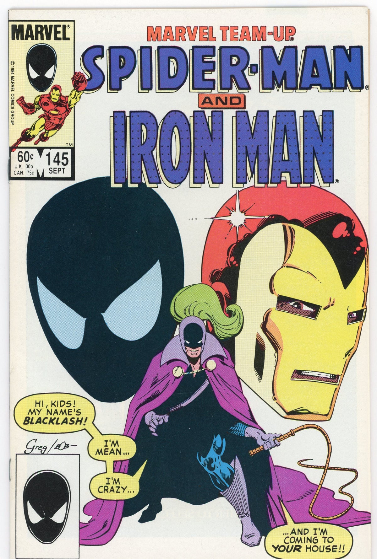 MARVEL TEAM UP #145 NM SUPER GLOSSY COLORS BLACKLASH APP.