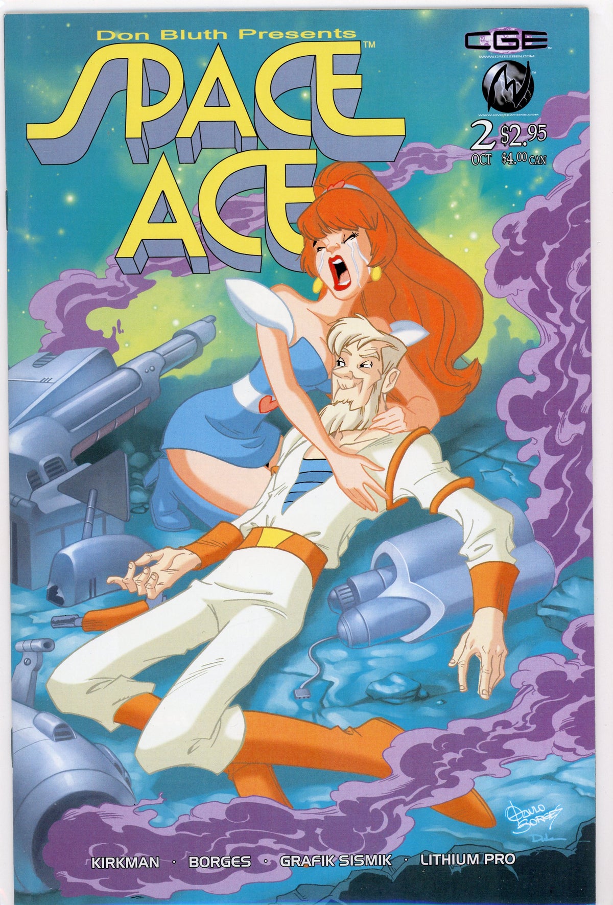 SPACE ACE #2 NM COSMIC COVER GLISTENING GLOSS