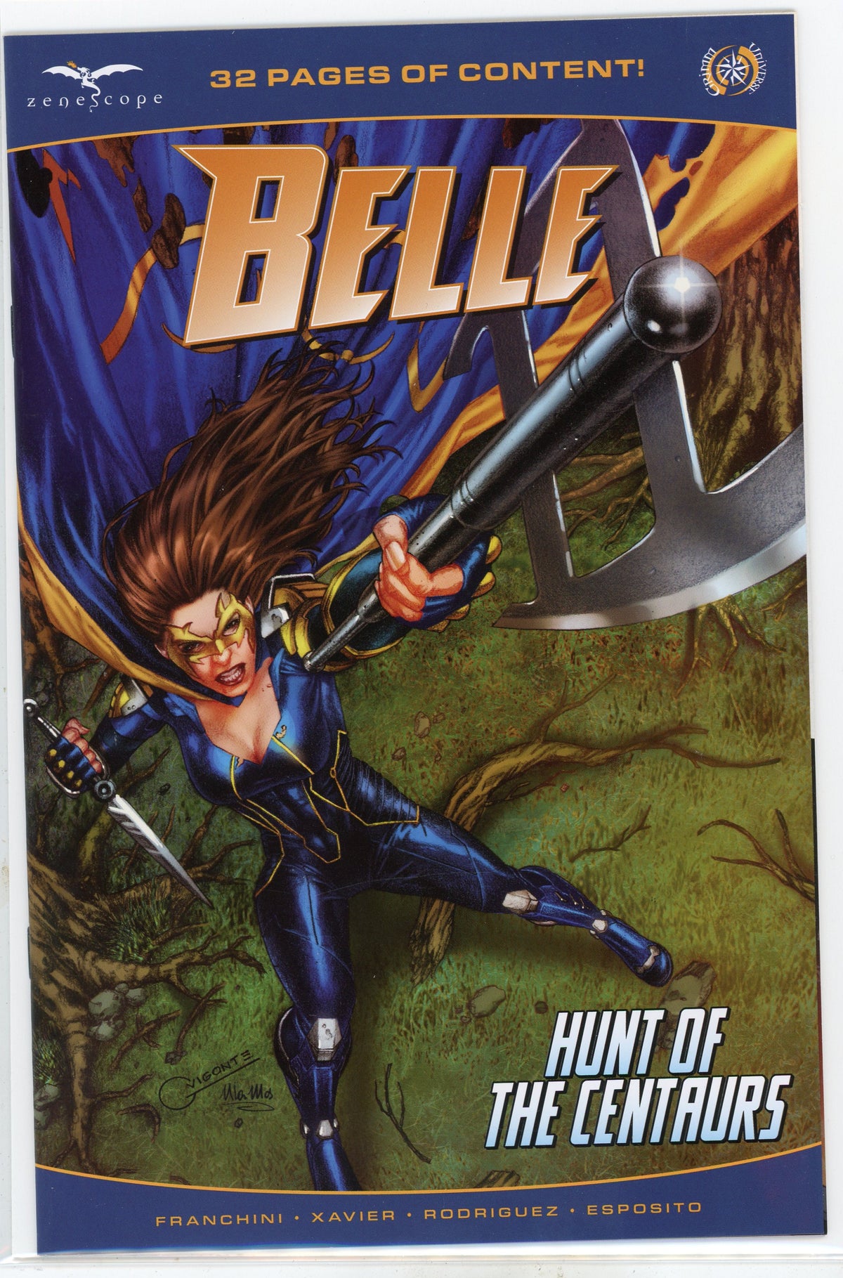 BELLE HUNT OF THE CENTAURS NM ZENESCOPE GEM GLOSSY COLORS GREAT COVER