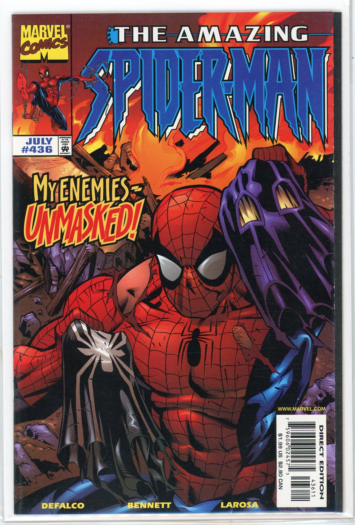 AMAZING SPIDERMAN #436 NM MAGNIFICENT COVER GREAT GLOSS