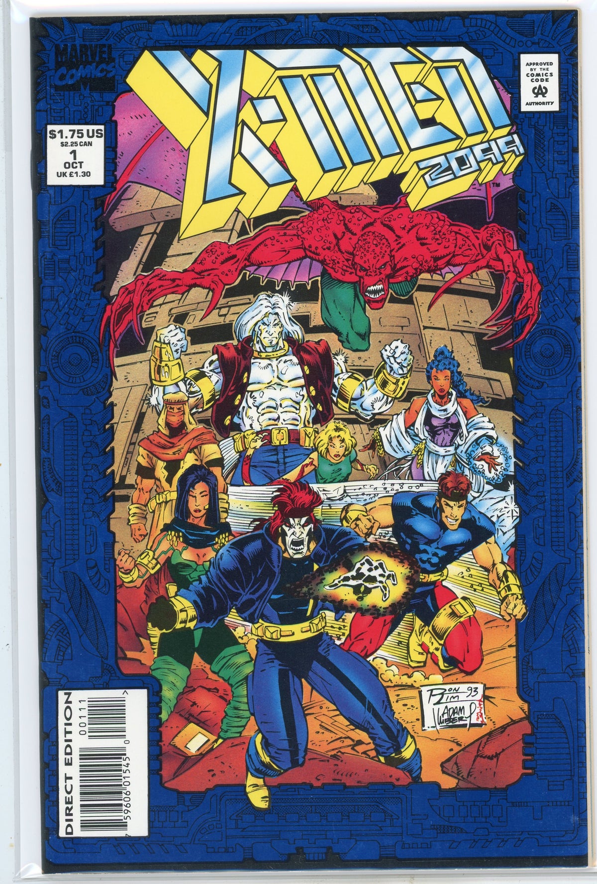 X-MEN 2099 #1 NM GREAT KUBERT COVER GLISTENING SHEEN