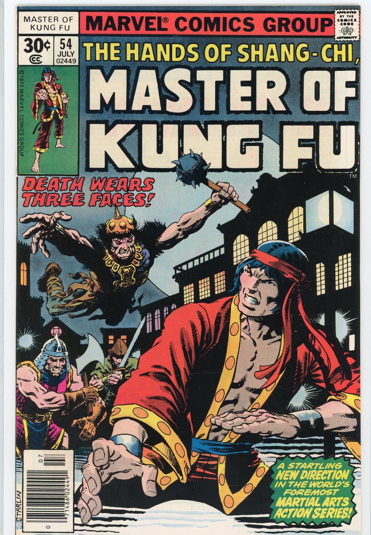 MASTER OF KUNG FU #54 NM DRAMATIC COVER LUSTROUS SHEEN