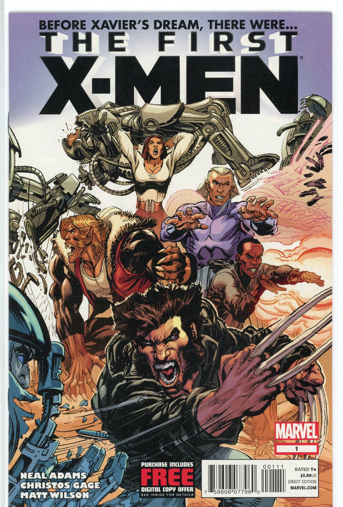 THE FIRST X-MEN #1 NM AWESOME NEAL ADAMS COVER VIBRANT HUES