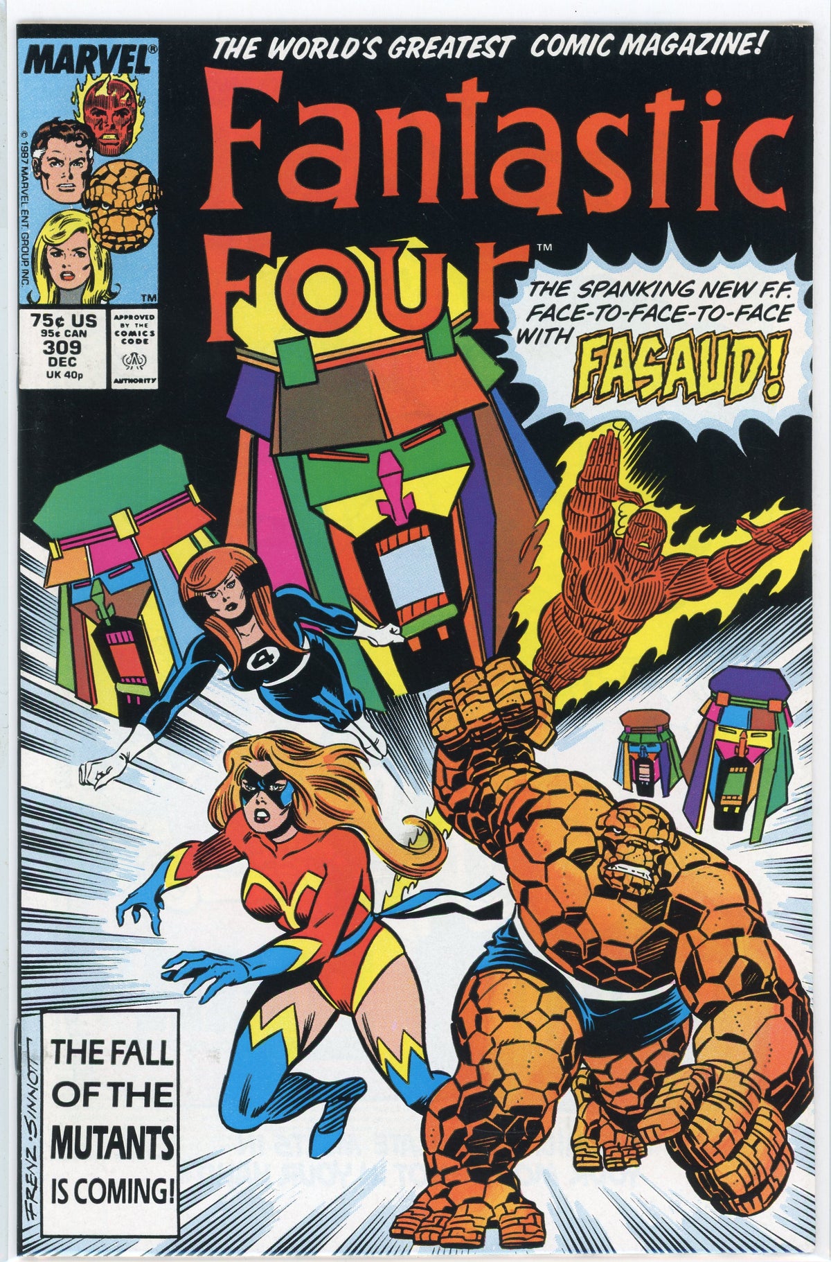 FANTASTIC FOUR #309 NM CLASSIC FRENZ COVER VIVID COLORS