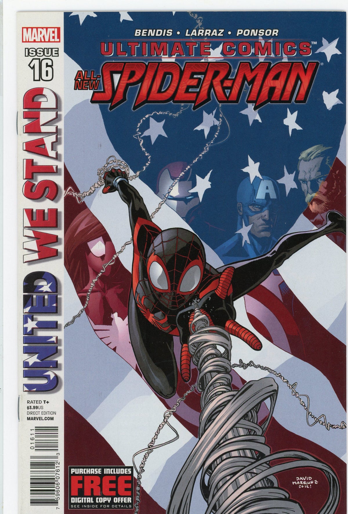 ULTIMATE COMICS ALL NEW SPIDERMAN #16 NM BENDIS WORK PATRIOTIC COVER