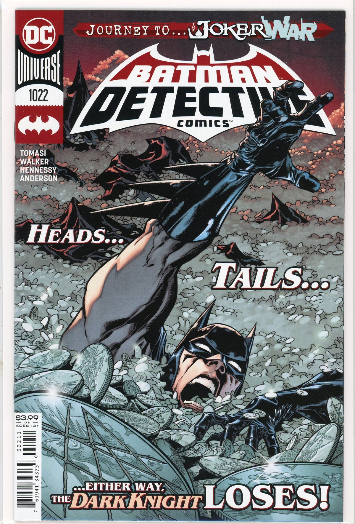 DETECTIVE COMICS #1022 NM GRIPPING COVER NICE SHINE