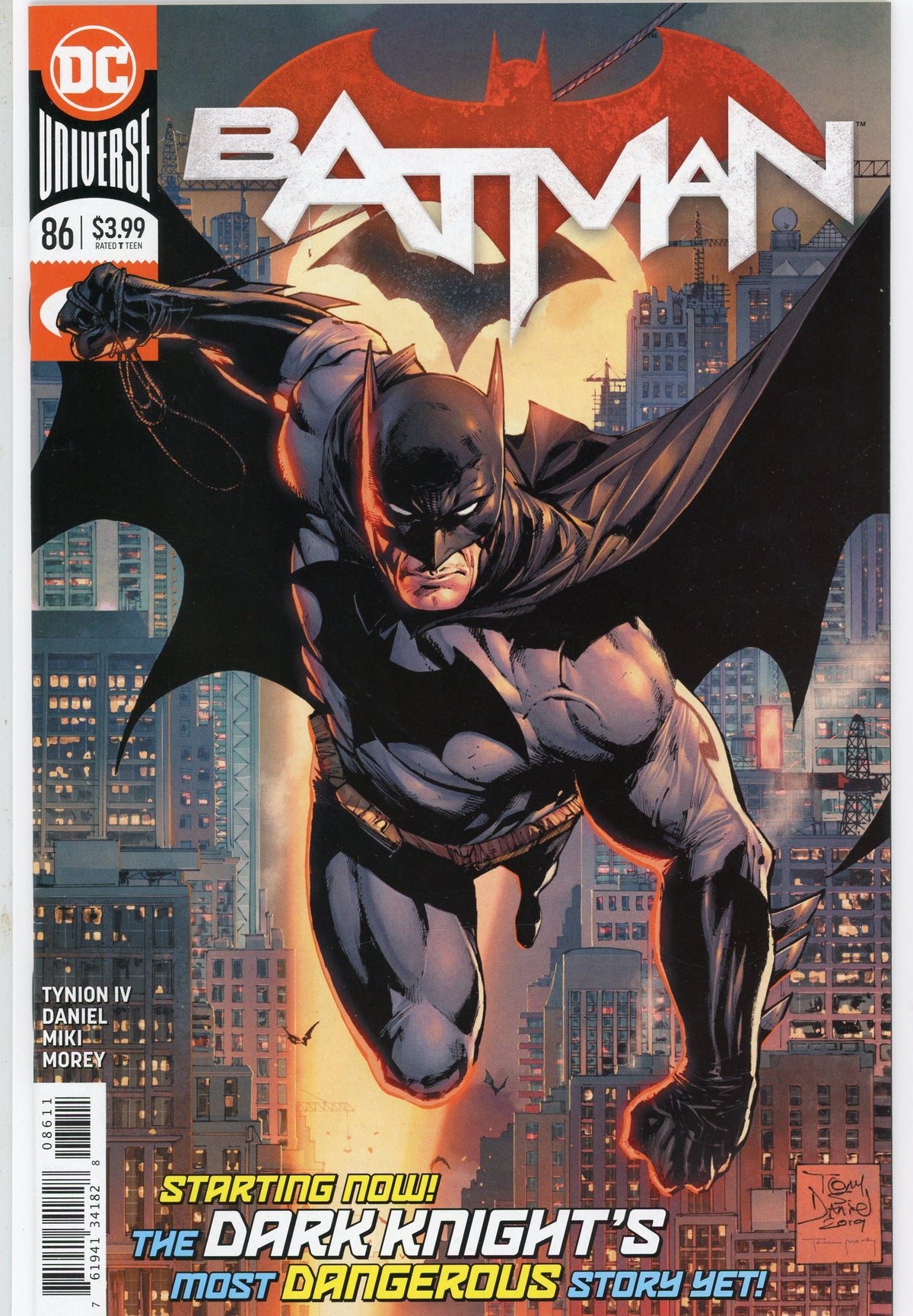BATMAN #86 NM TONY S. DANIEL ART 2019 PHENOMENAL COVER
