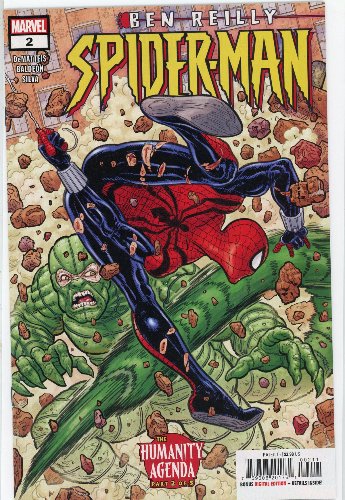 BEN RIELLY SPIDERMAN #2 NM STUNNING SCORPION BATTLE FANTASTIC GLOSS