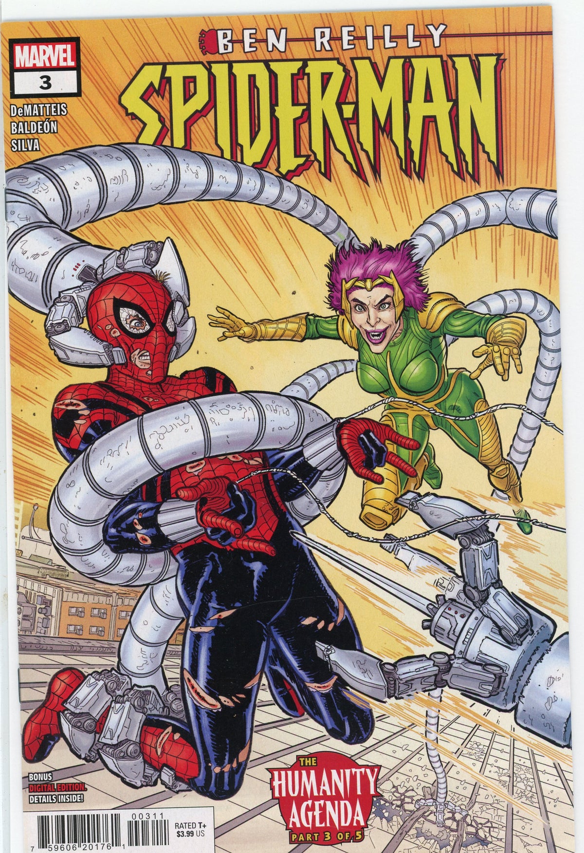 BEN REILLY SPIDERMAN #3 NM GLOSSY SHEEN ACTION PACKED COVER