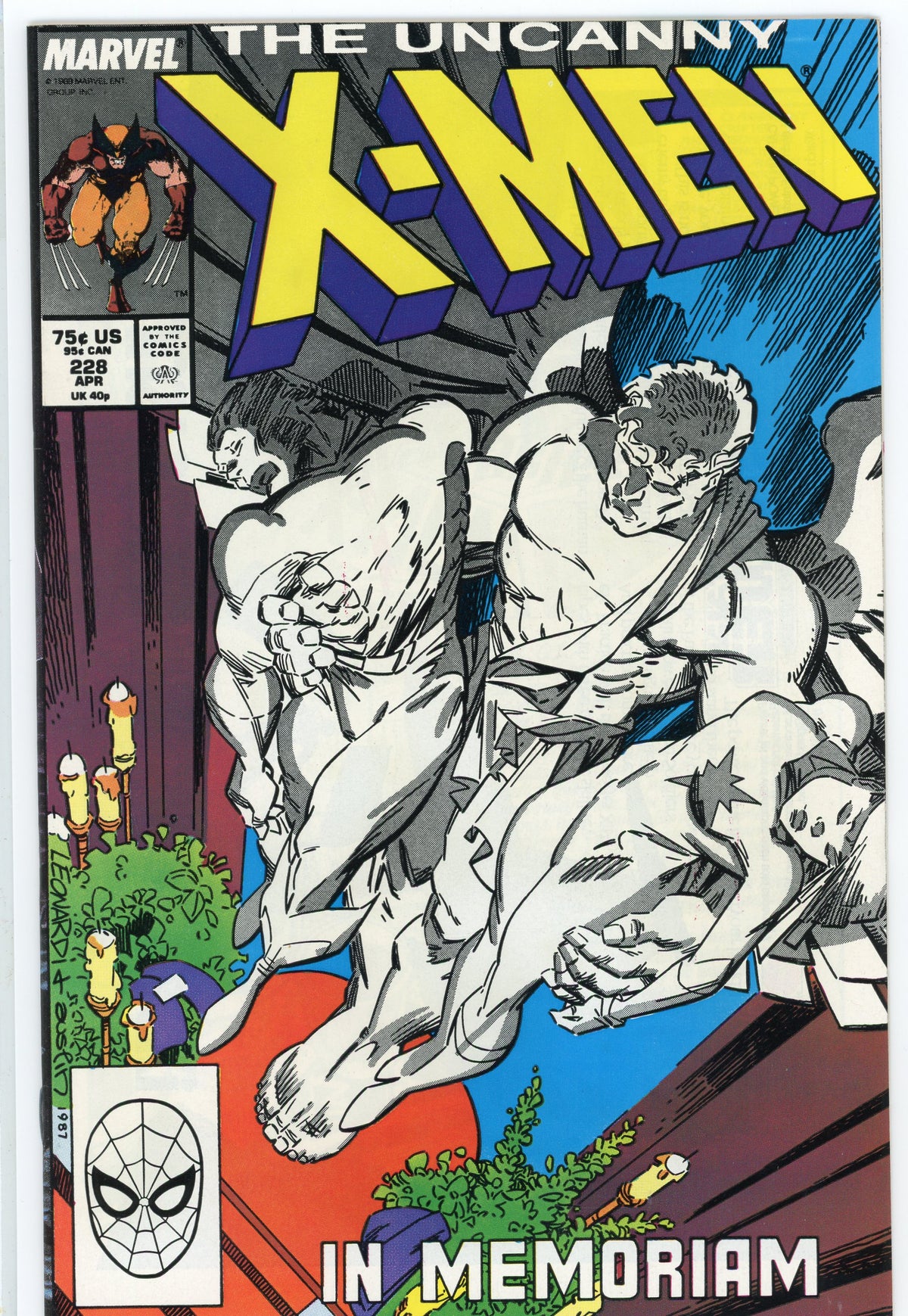 X-MEN #228 NM MEMORABLE LEONARDI COVER FANTASTIC GLOSS