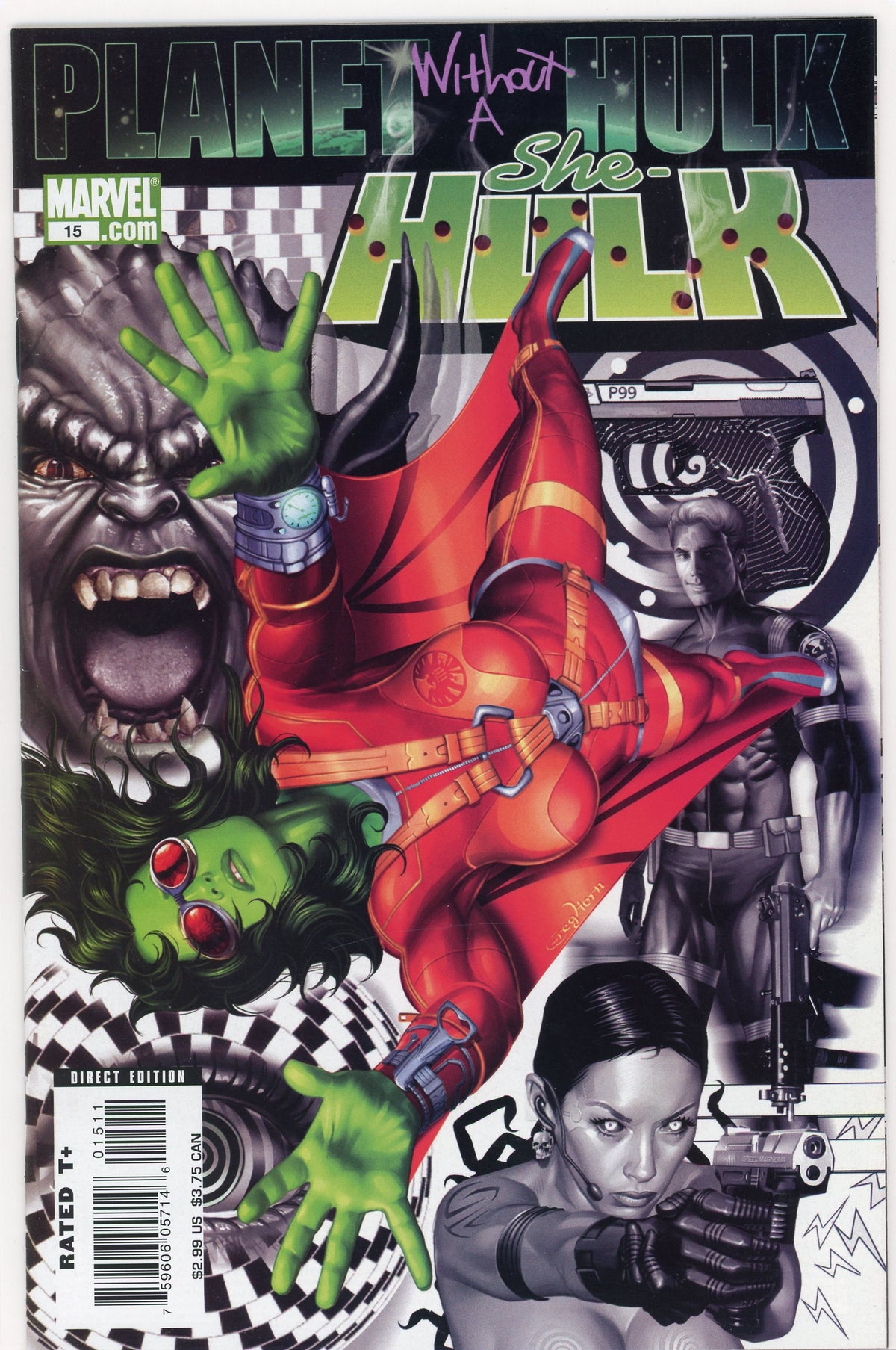 SHE HULK #15 NM STUNNING COVER LUSTROUS COLORS PLANET WITHOUT A HULK STORY