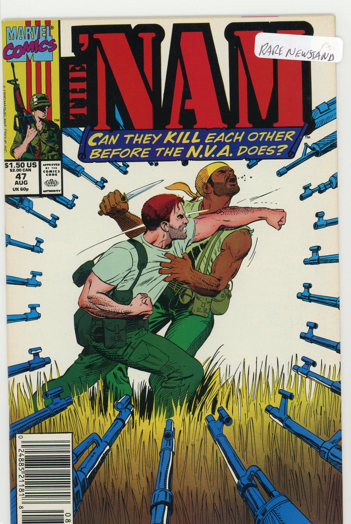 NAM #47 NM ACTION PACKED BATTLE COVER RARE NEWSTAND FANTASTIC GLOSS