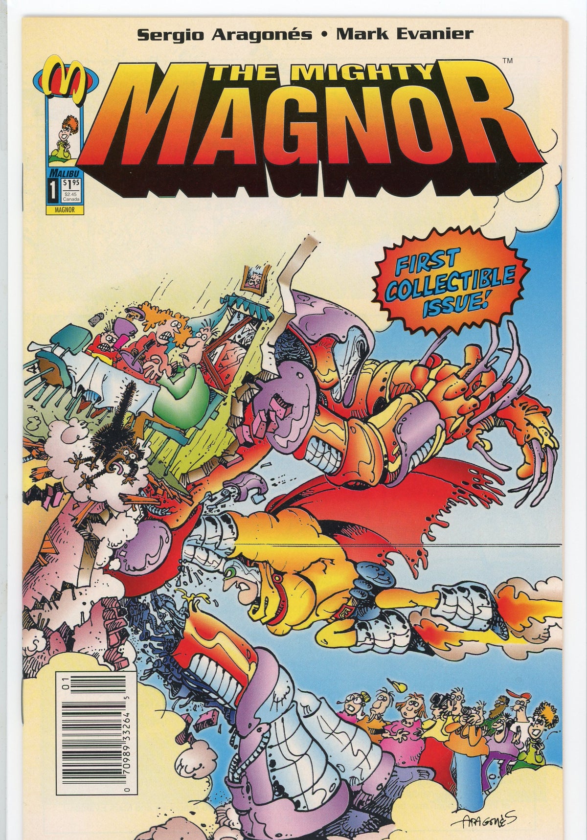 THE MIGHTY MAGNOR #1 COLLECTORS ISSUE NM ARAGONES WORK STUNNING FINISH