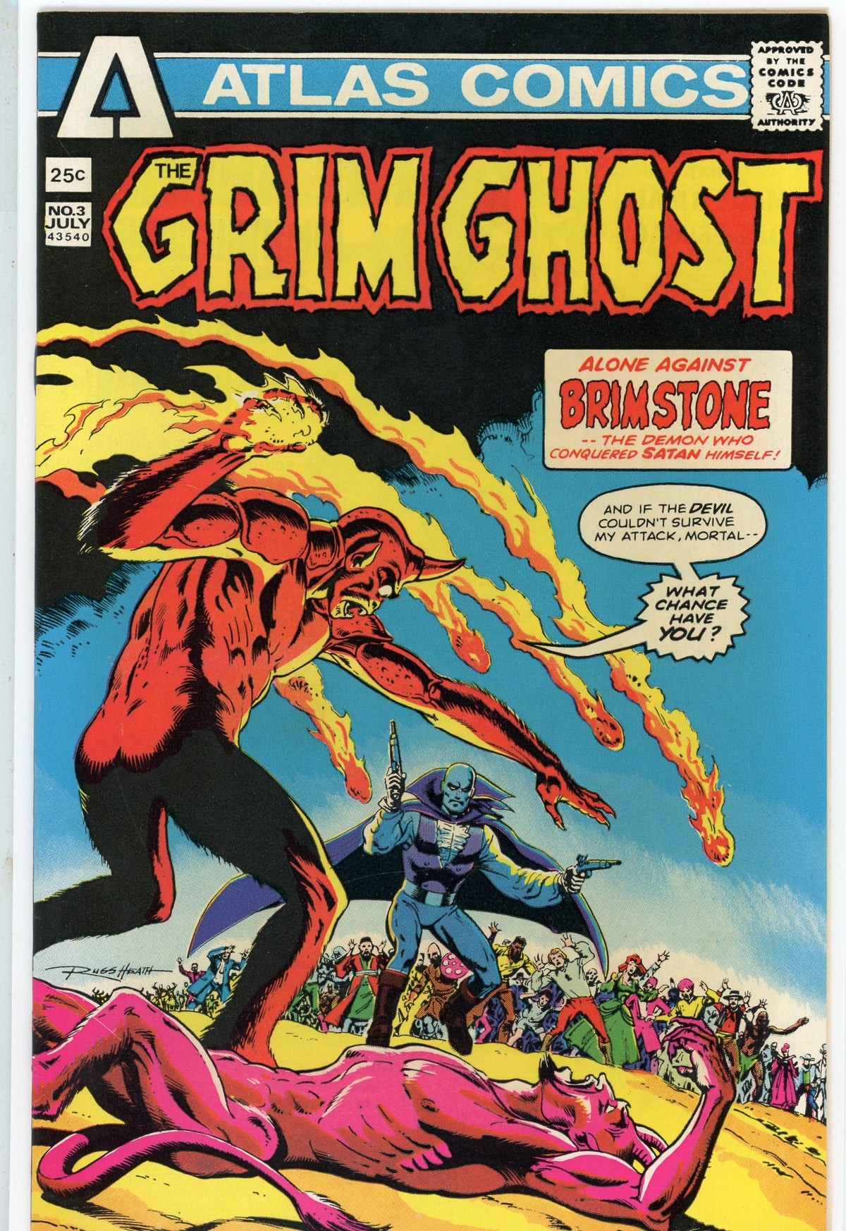 THE GRIM GHOST #3 NM EPIC BATTLE COVER LUSTROUS SHEEN