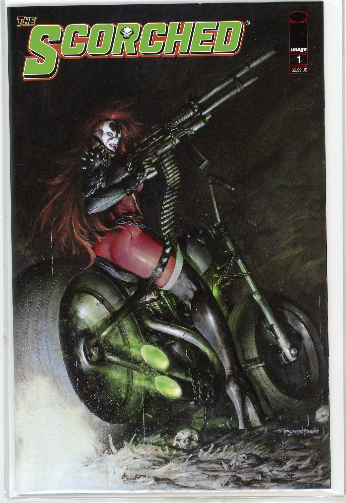 THE SCORCHED #1 NM SEXY COVER AMAZING GLOSSY SHEEN