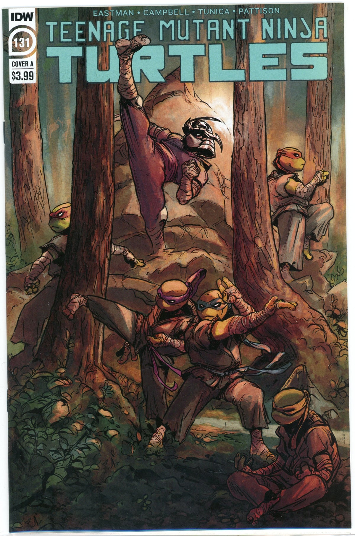 TMNT #131 NM COVER AWE INSPIRING COVER GREAT COLOR PALETTE