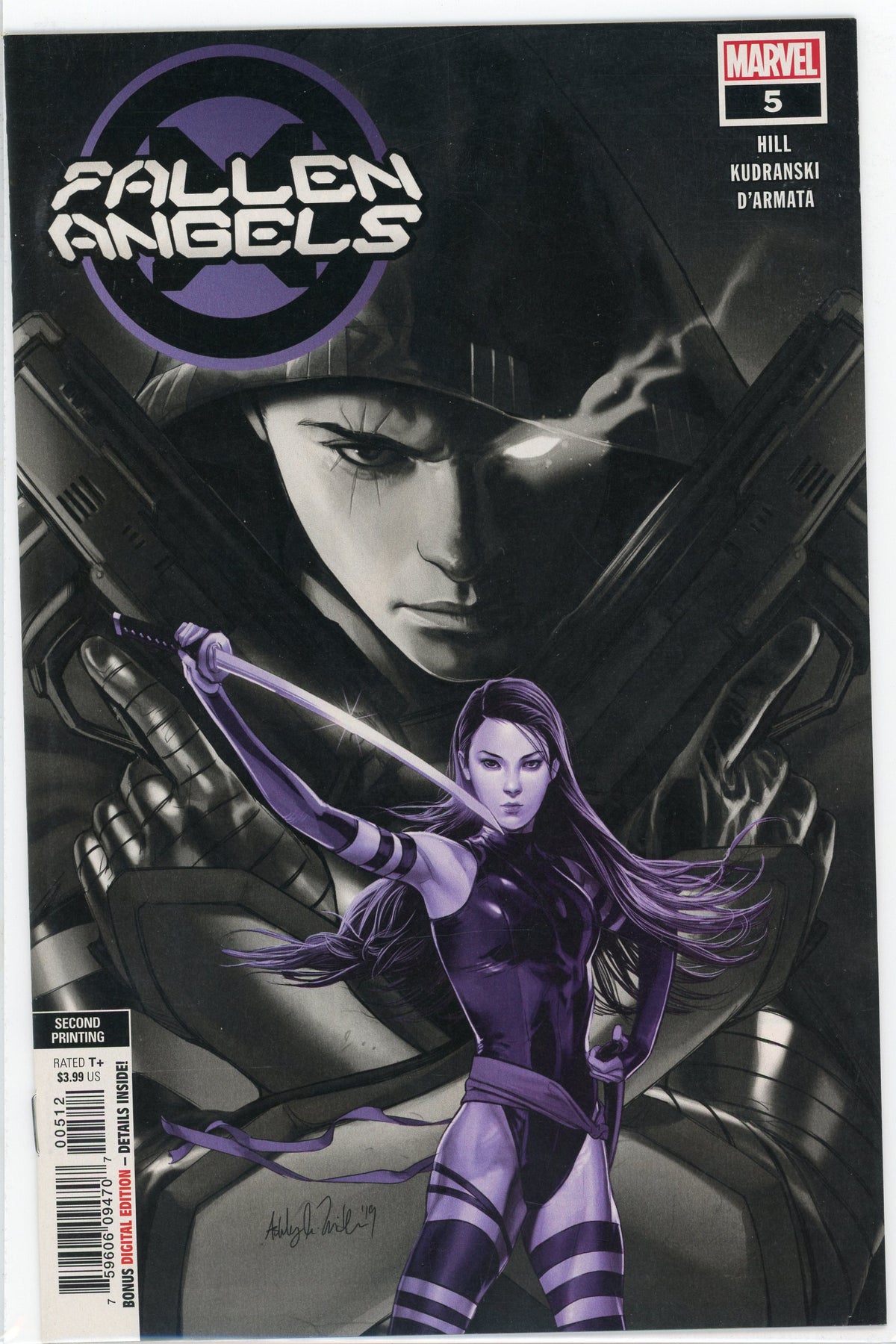 FALLEN ANGELS #5 NM 2ND PRINTING AWESOME COVER FABULOUIS SHEEN
