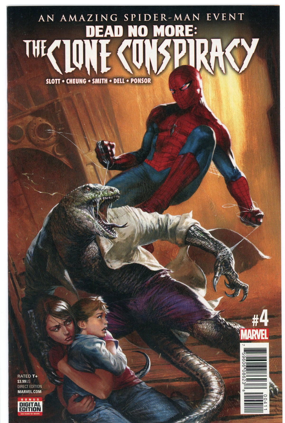 THE CLONE CONSPIRACY #4 DEAD NO MORE NM SPECTACULAR BATTLE COVER GEM