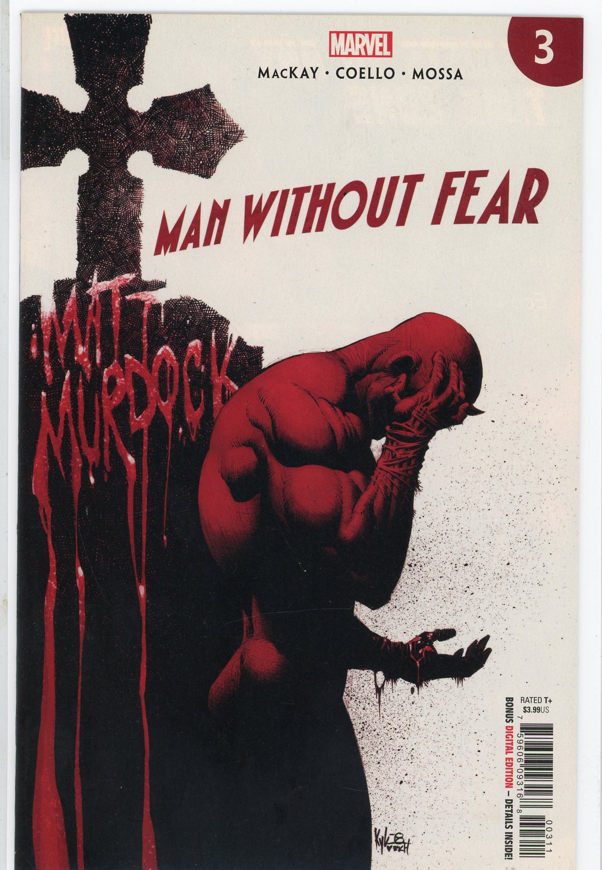 MATT MURDOCK MAN WITHOUT FEAR #3 NM MOURNFUL COVER TERRIFIC GLOSS