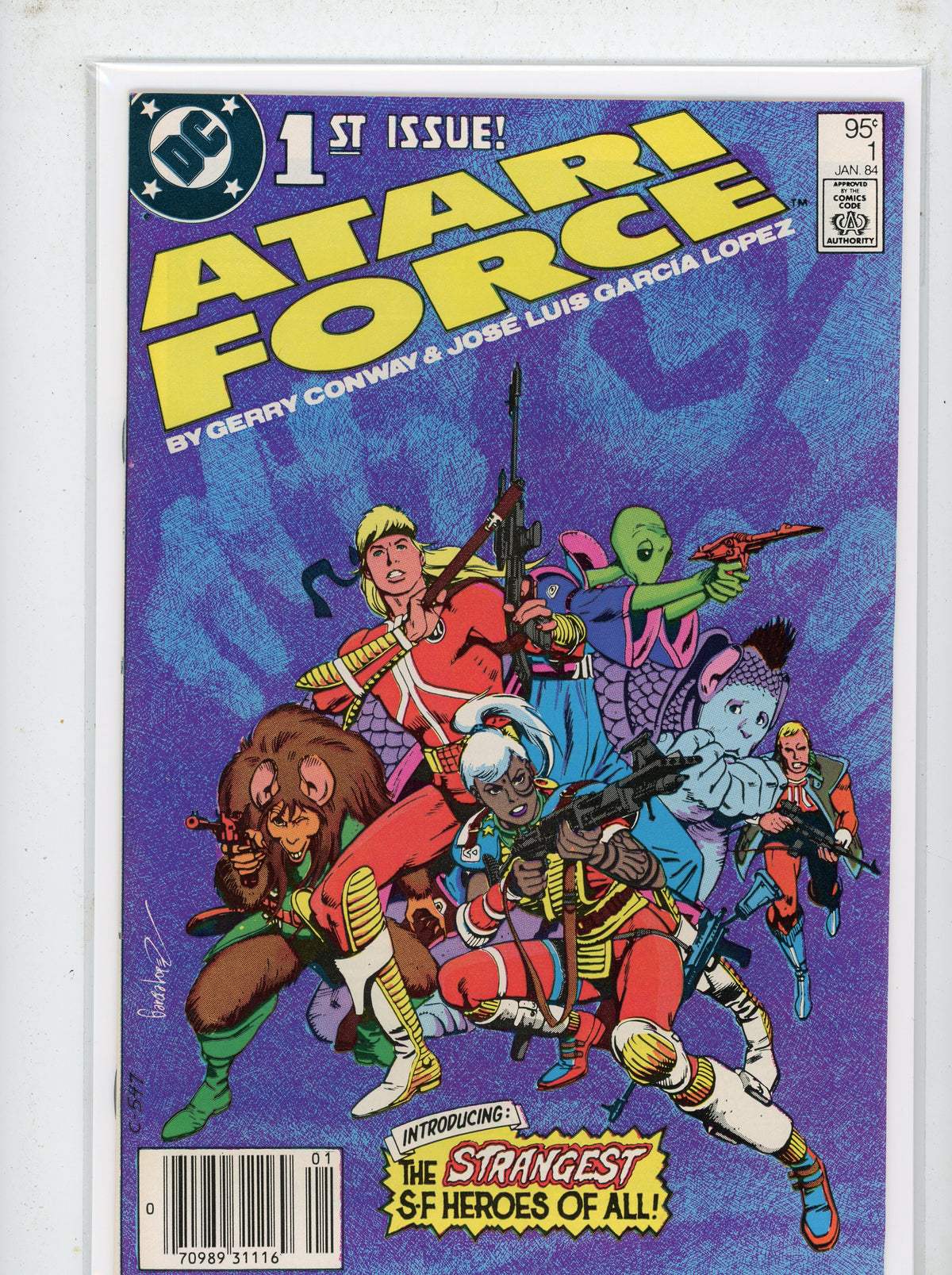 ATARI FORCE #1 NM 1984 LOPEZ CONWAY WORK FABULOUS COVER