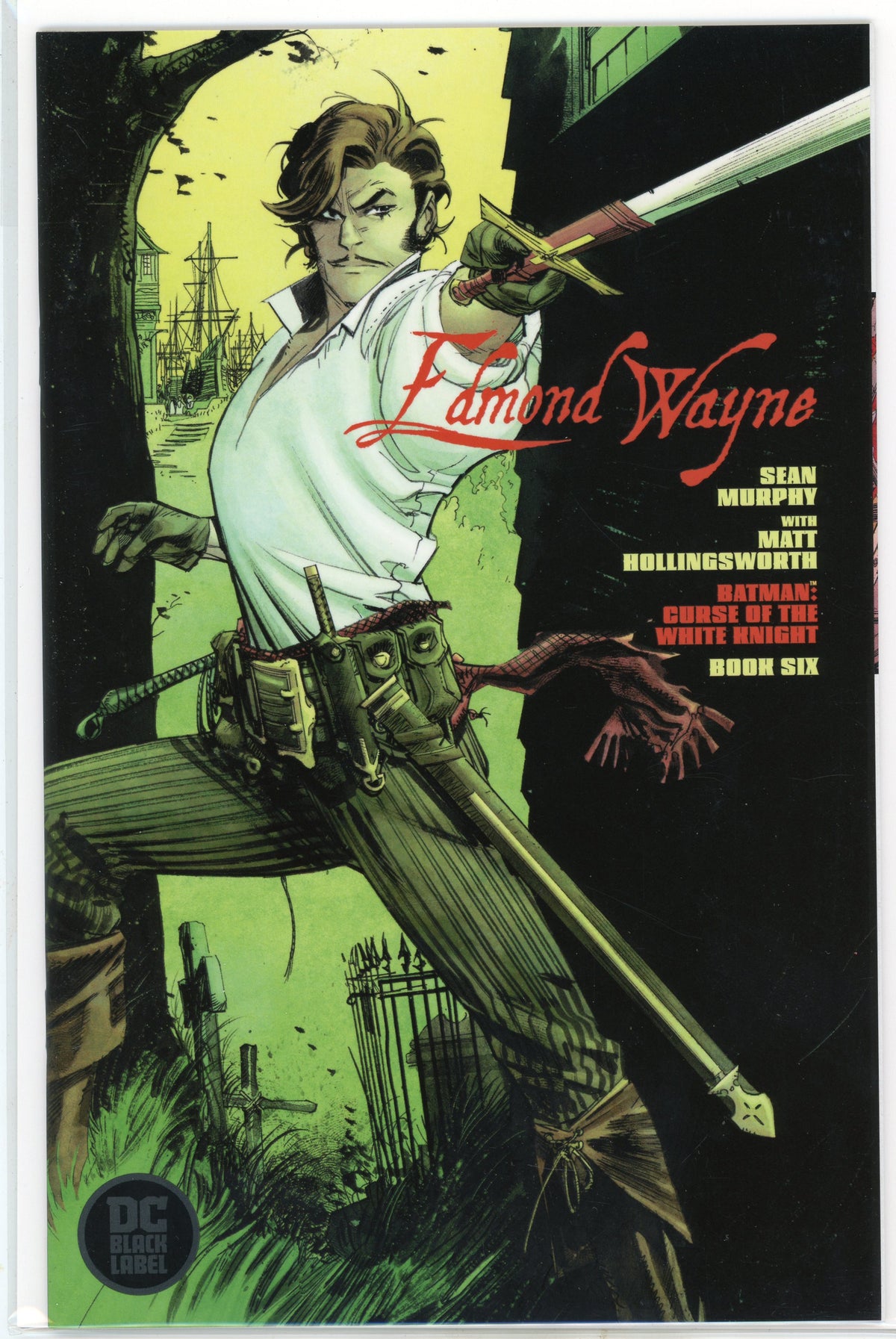 BATMAN CURSE OF THE WHITE KNIGHT #6 EDMOND WAYNE STUNNING COVER